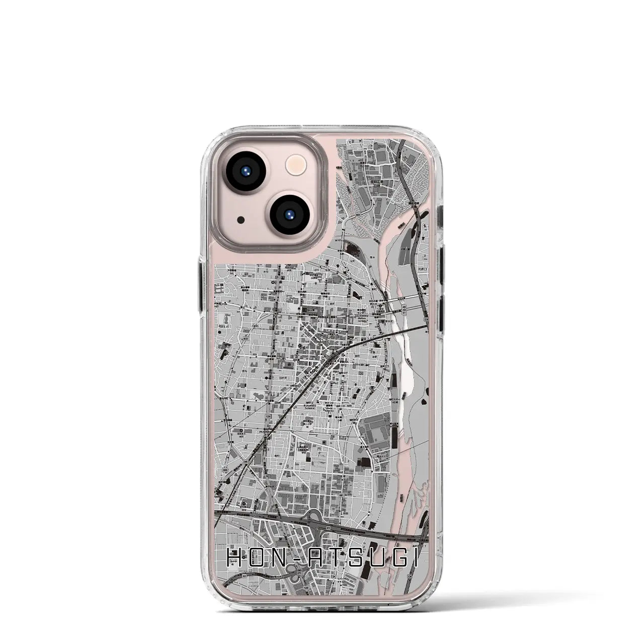 【本厚木(神奈川県)】地図柄iPhoneケース(MagSafeタイプ)