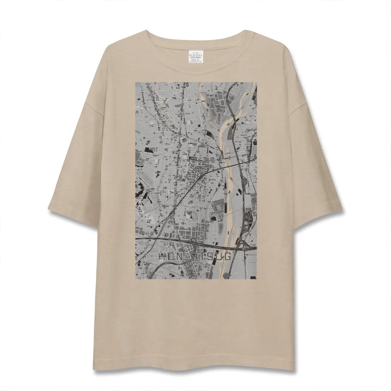 【本厚木(神奈川県)】地図柄ビッグシルエットTシャツ