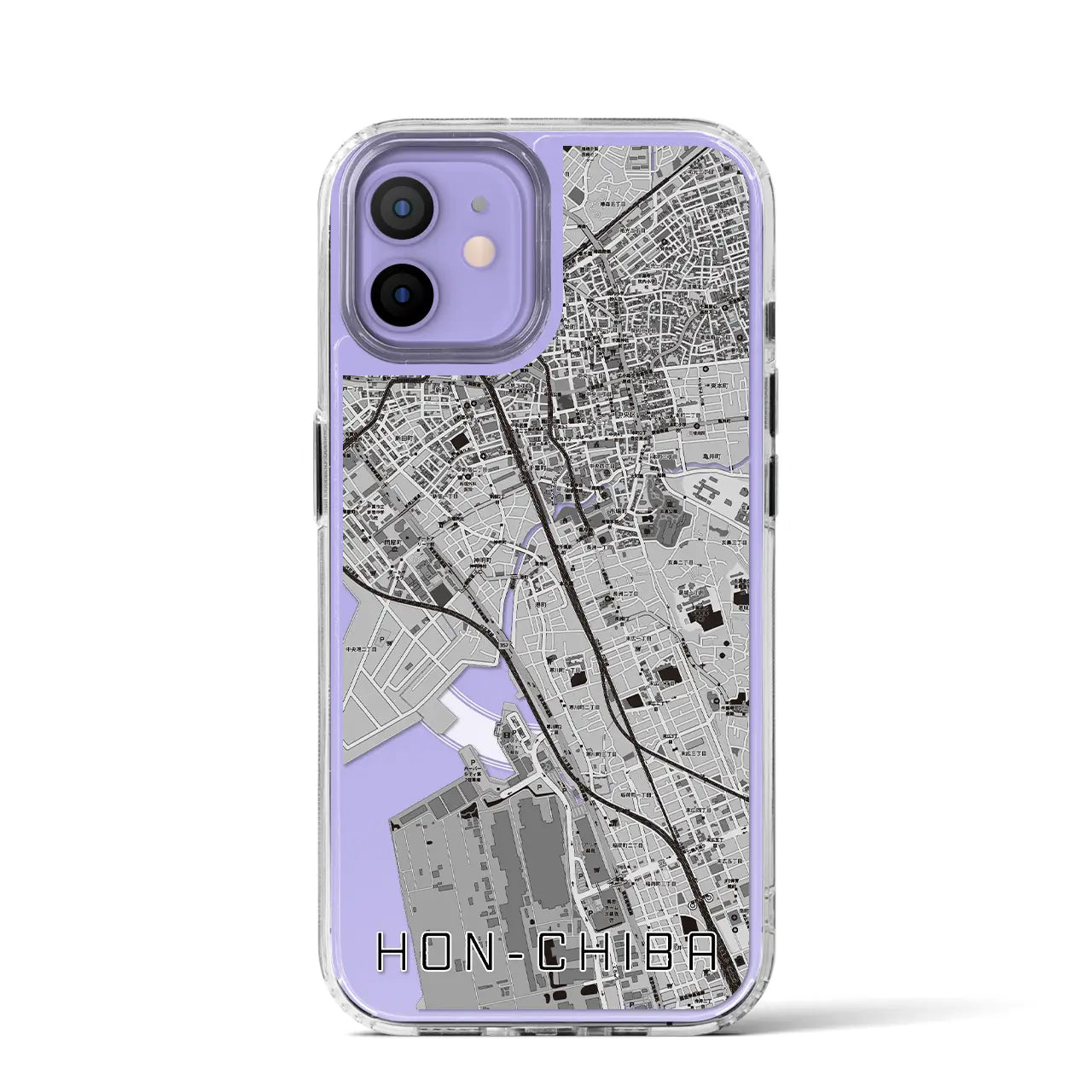 【本千葉(千葉県)】地図柄iPhoneケース(MagSafeタイプ)