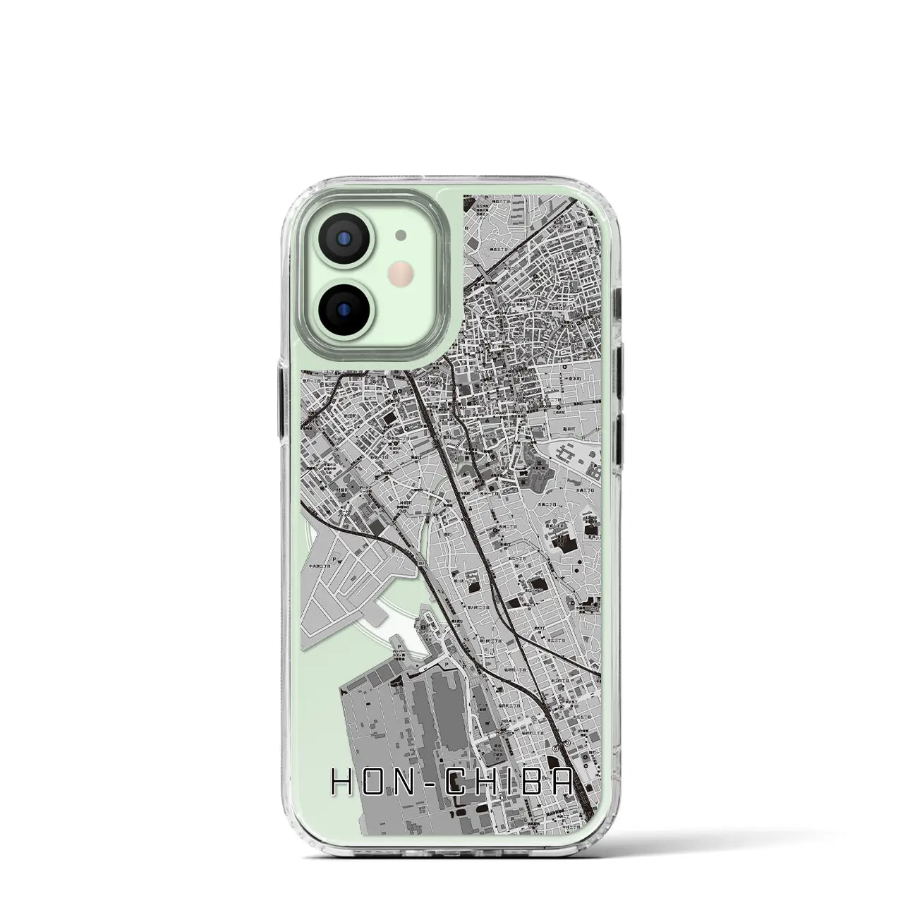 【本千葉(千葉県)】地図柄iPhoneケース(MagSafeタイプ)