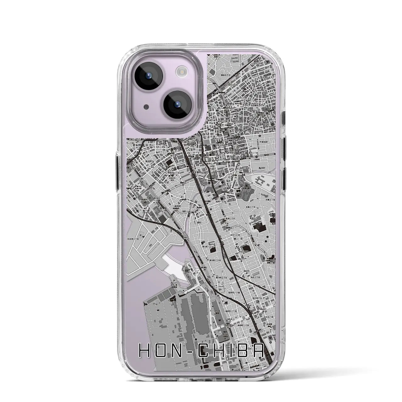 【本千葉(千葉県)】地図柄iPhoneケース(MagSafeタイプ)