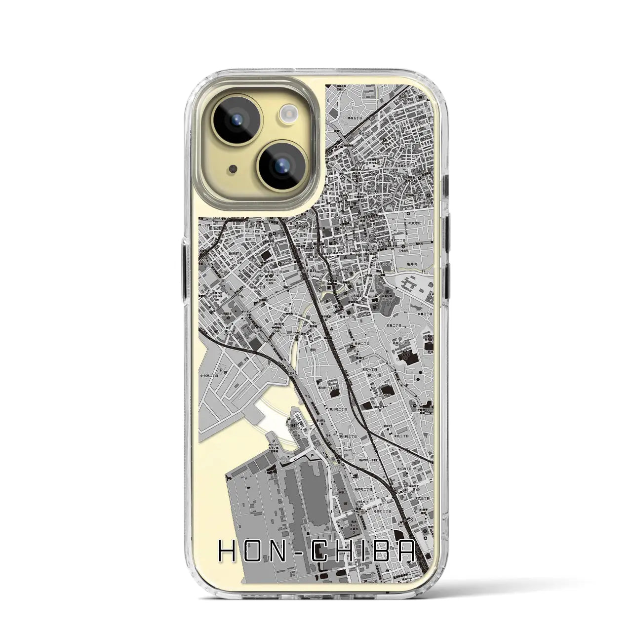 【本千葉(千葉県)】地図柄iPhoneケース(MagSafeタイプ)