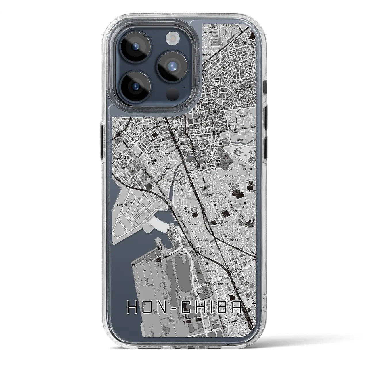 【本千葉(千葉県)】地図柄iPhoneケース(MagSafeタイプ)