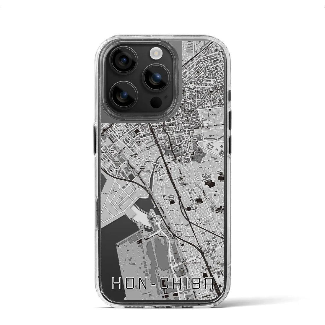 【本千葉(千葉県)】地図柄iPhoneケース(MagSafeタイプ)