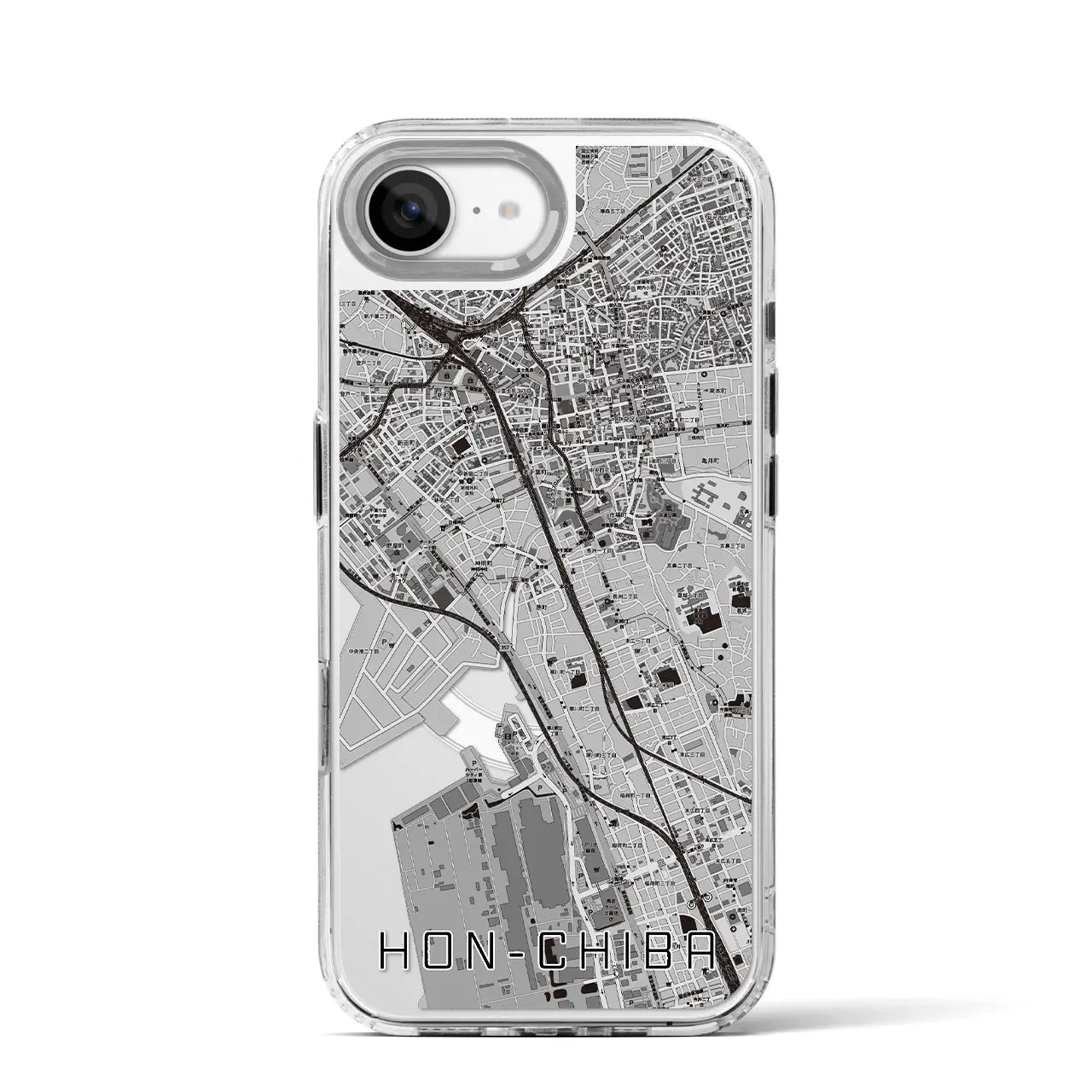 【本千葉(千葉県)】地図柄iPhoneケース(MagSafeタイプ)