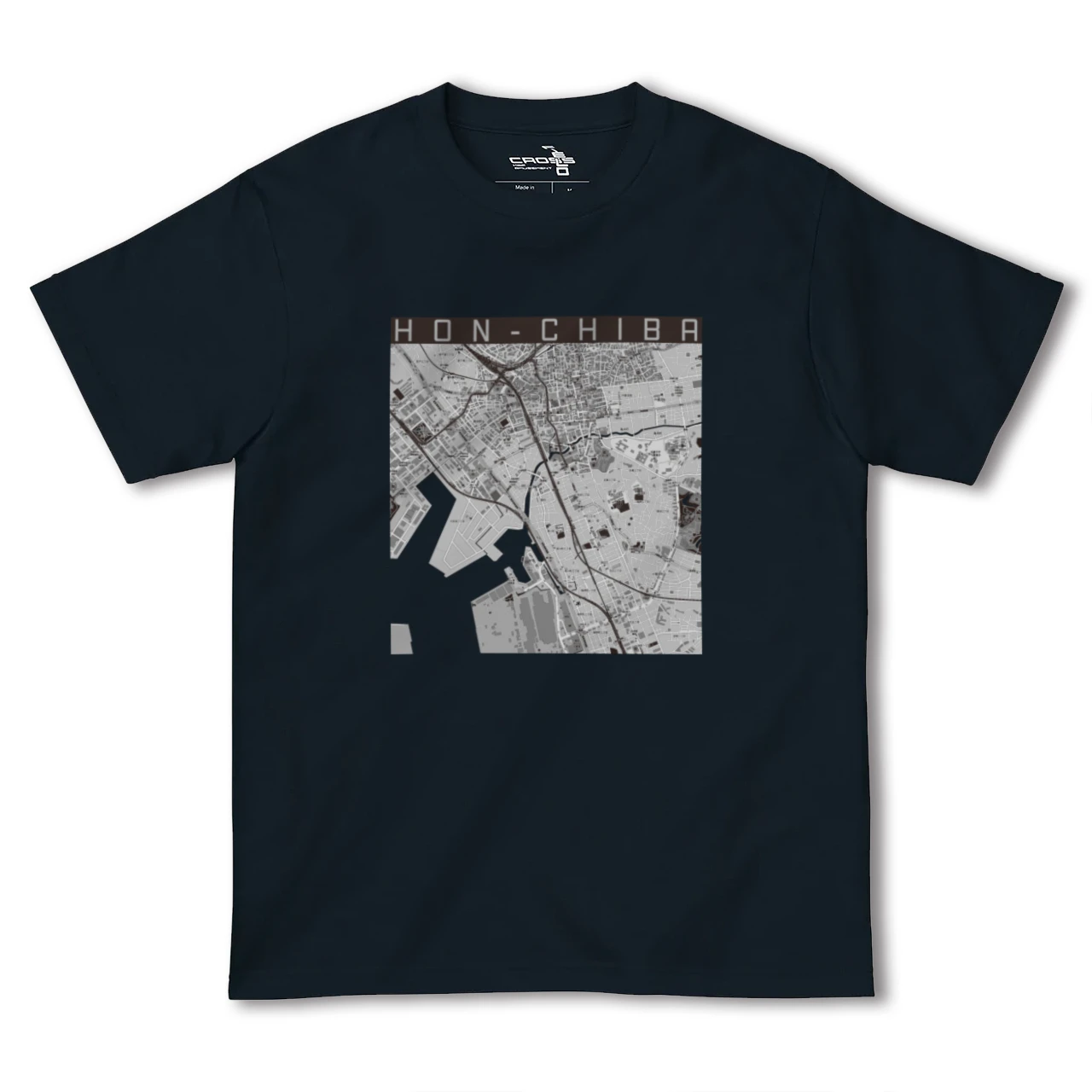 【本千葉(千葉県)】地図柄ヘビーウェイトTシャツ