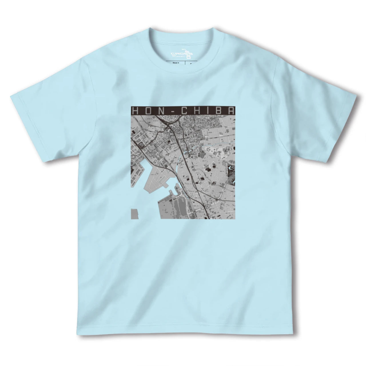 【本千葉(千葉県)】地図柄ヘビーウェイトTシャツ