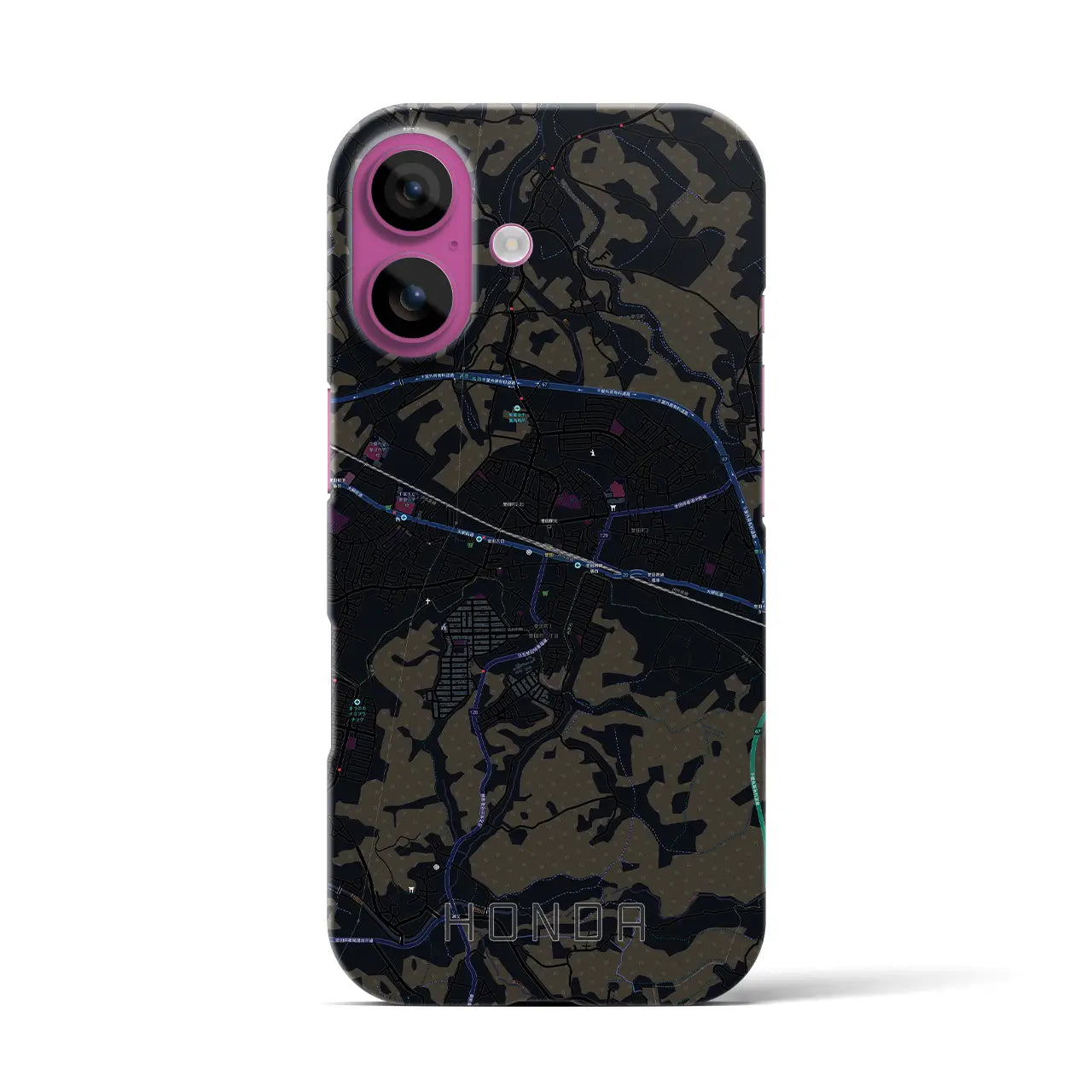 【誉田(千葉県)】地図柄iPhoneケース(バックカバータイプ)