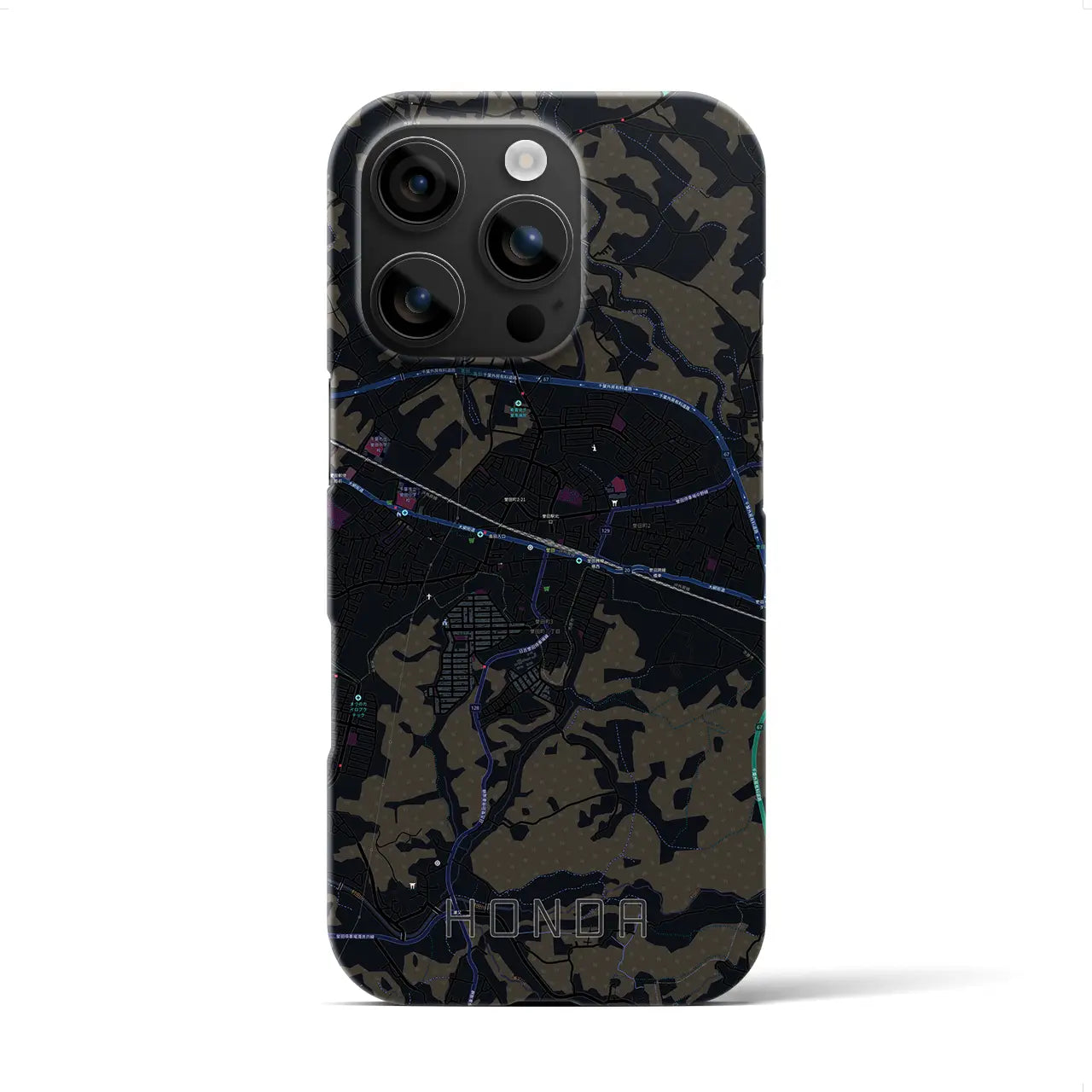 【誉田(千葉県)】地図柄iPhoneケース(バックカバータイプ)