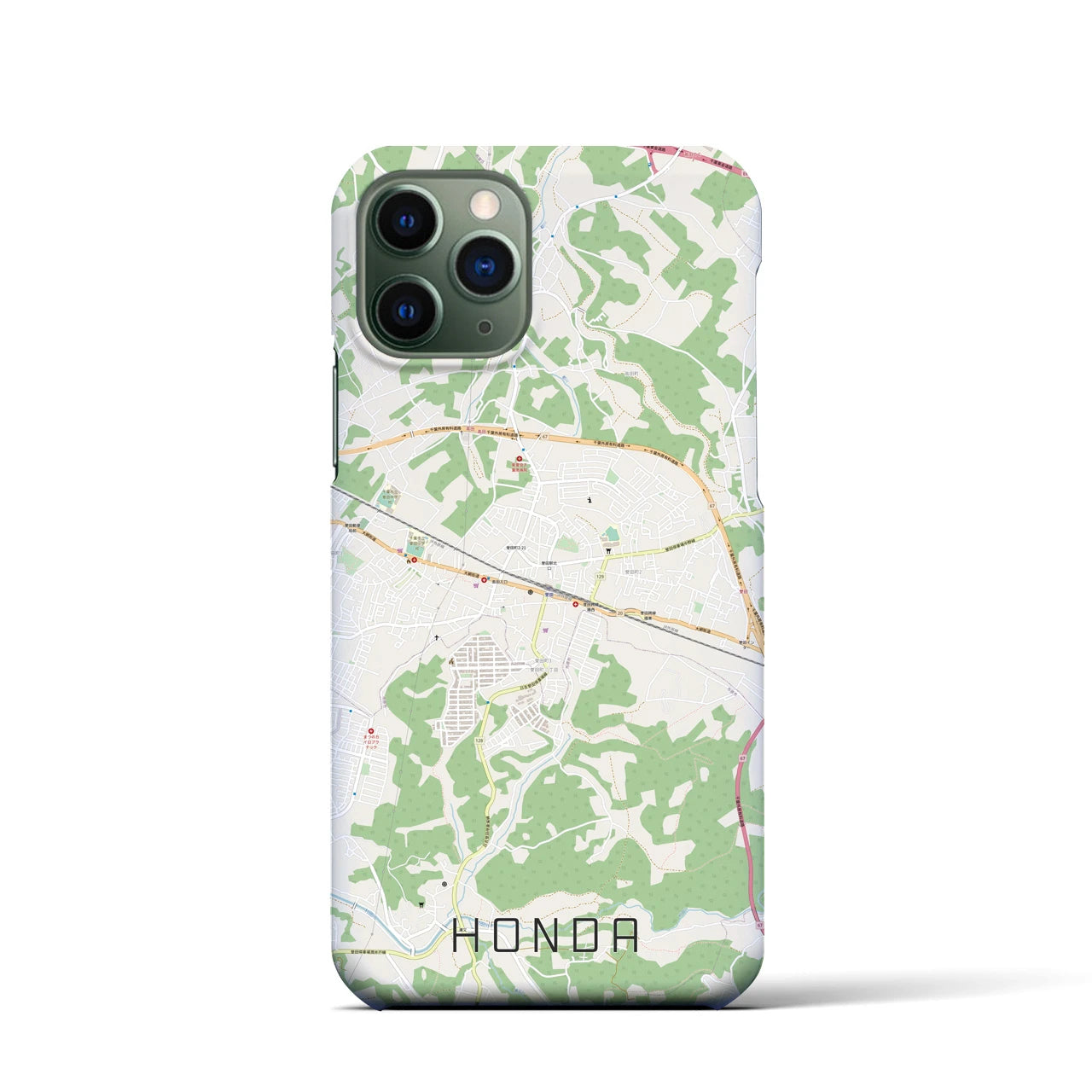 【誉田(千葉県)】地図柄iPhoneケース(バックカバータイプ)
