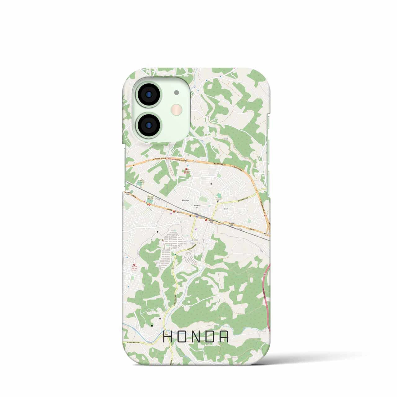 【誉田(千葉県)】地図柄iPhoneケース(バックカバータイプ)