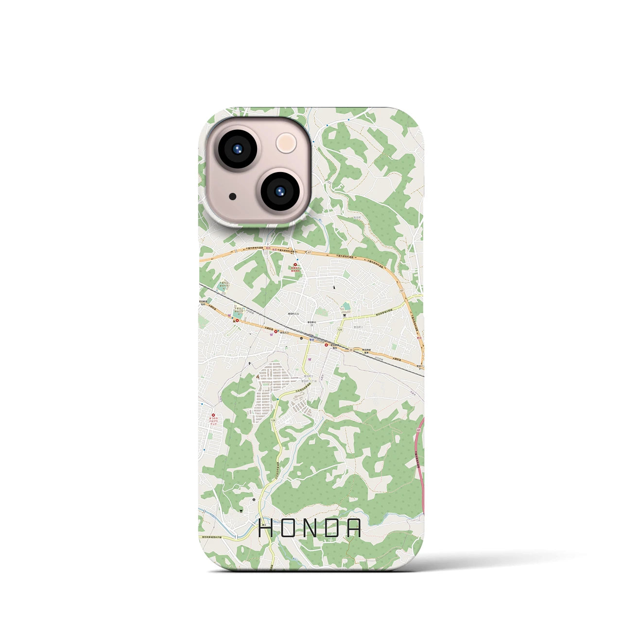 【誉田(千葉県)】地図柄iPhoneケース(バックカバータイプ)