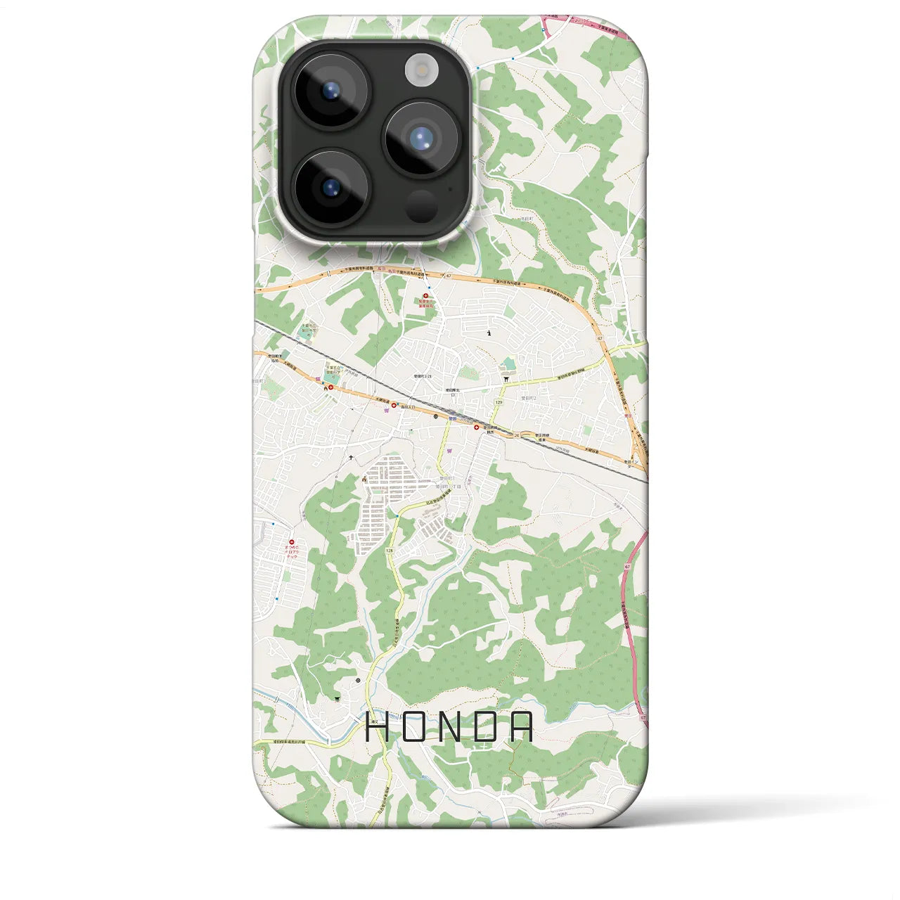 【誉田(千葉県)】地図柄iPhoneケース(バックカバータイプ)
