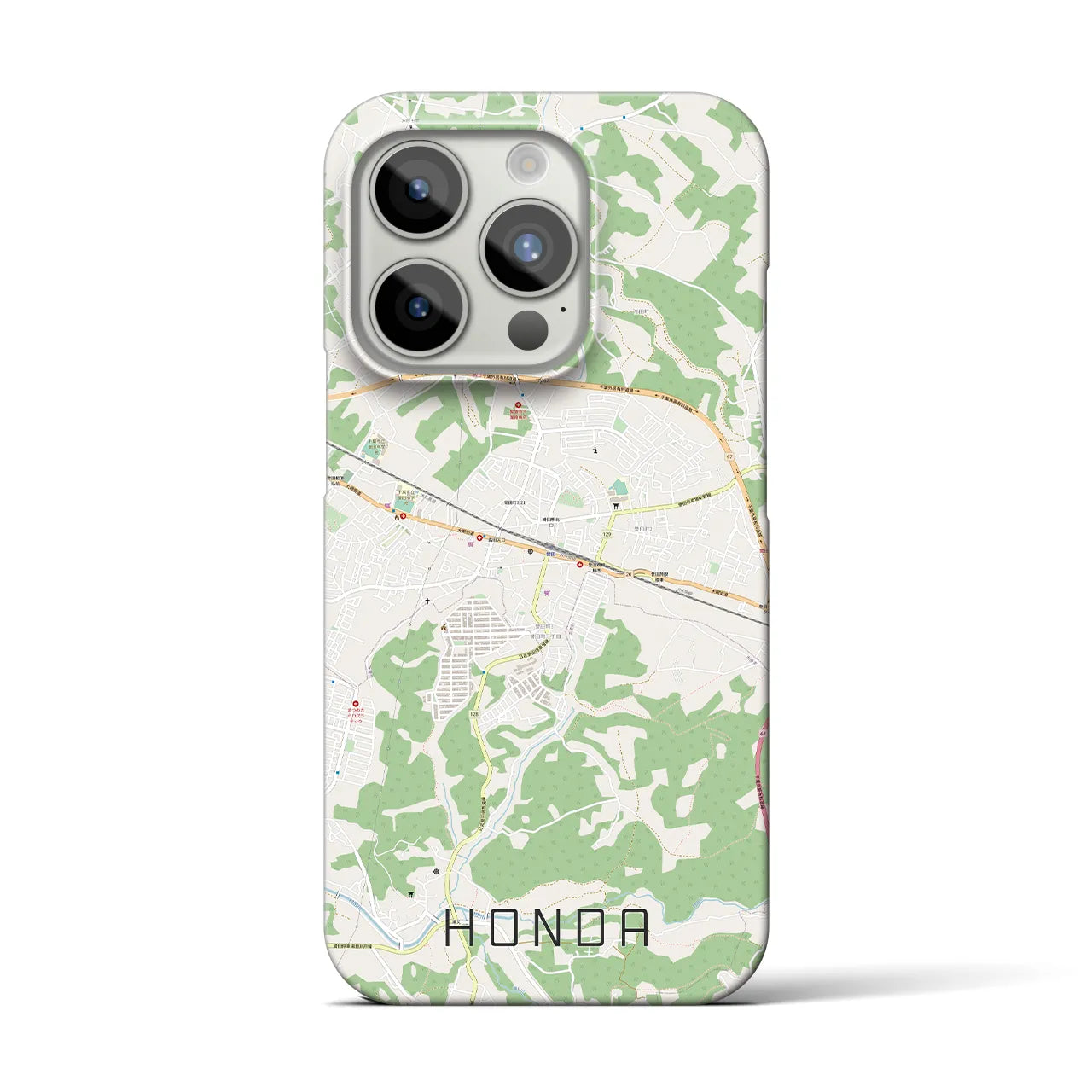 【誉田(千葉県)】地図柄iPhoneケース(バックカバータイプ)