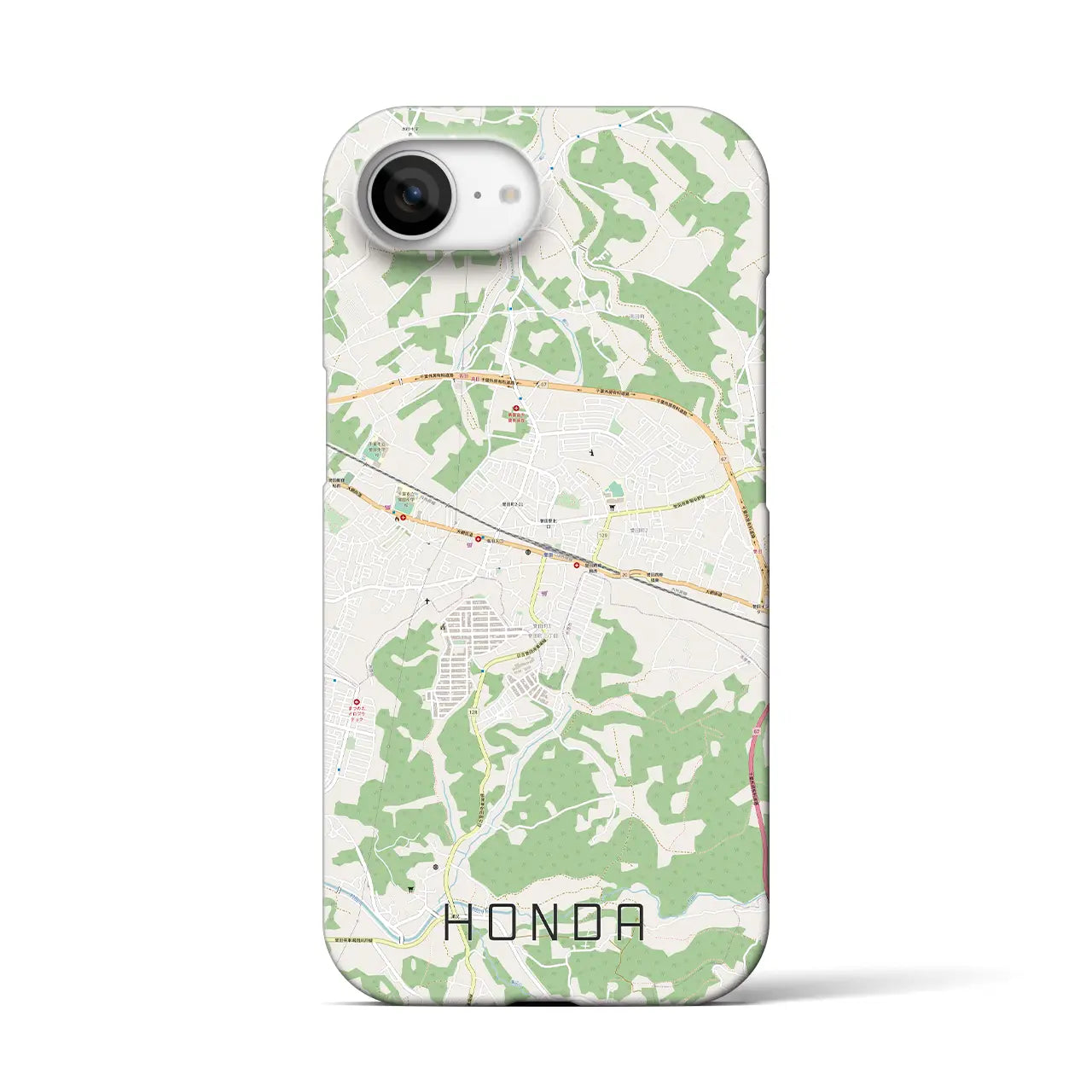 【誉田(千葉県)】地図柄iPhoneケース(バックカバータイプ)