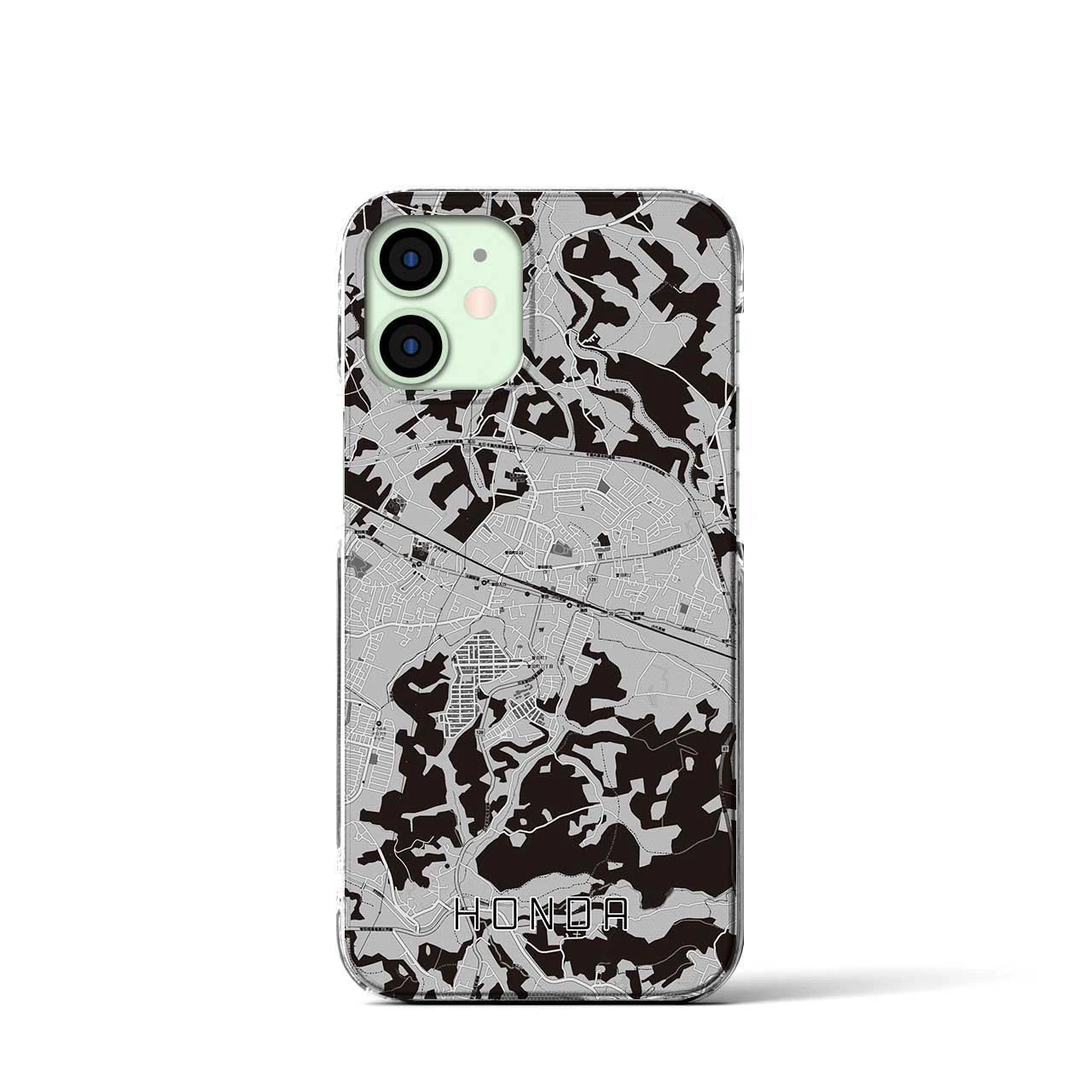 【誉田(千葉県)】地図柄iPhoneケース(クリアタイプ)