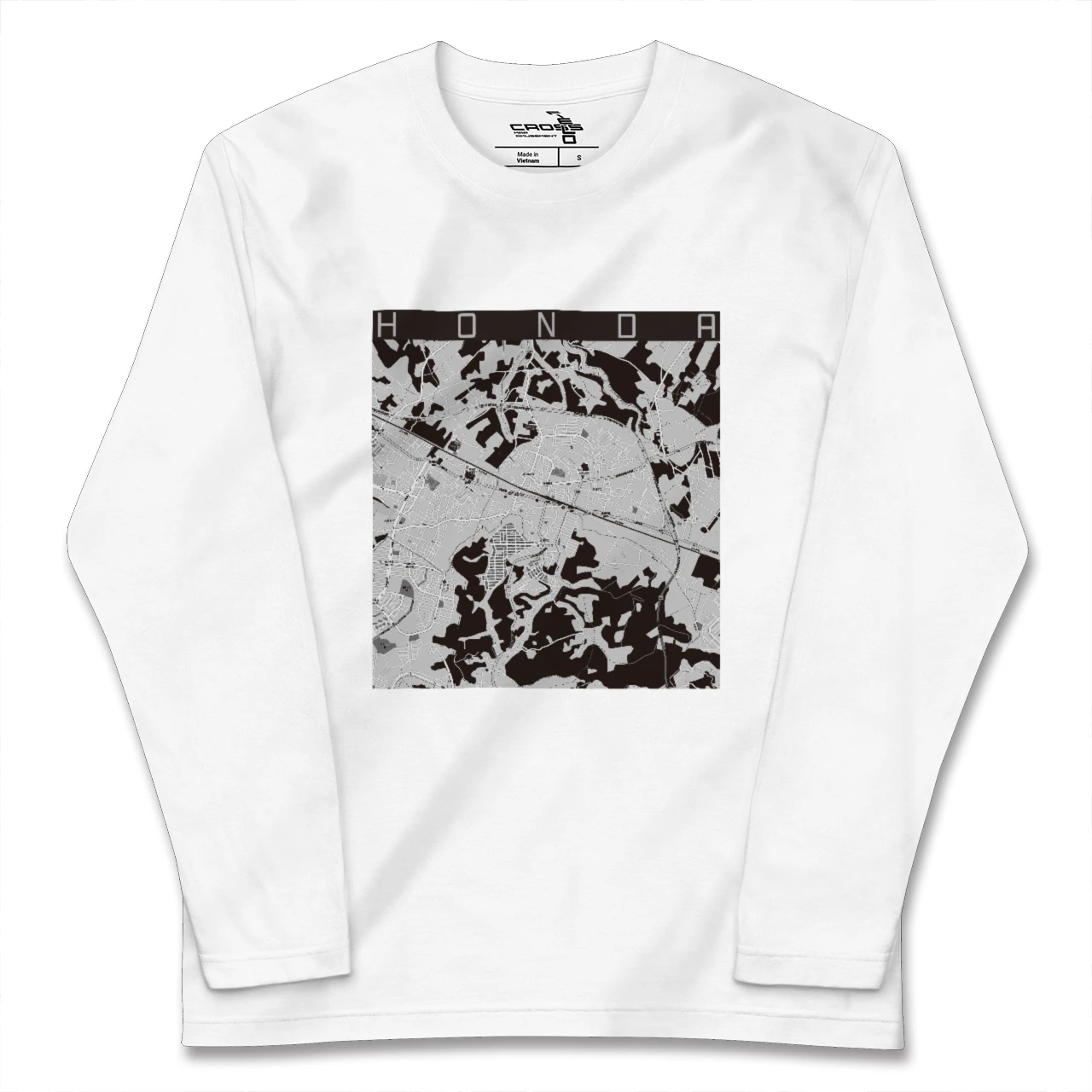 【誉田(千葉県)】地図柄ロングスリーブTシャツ