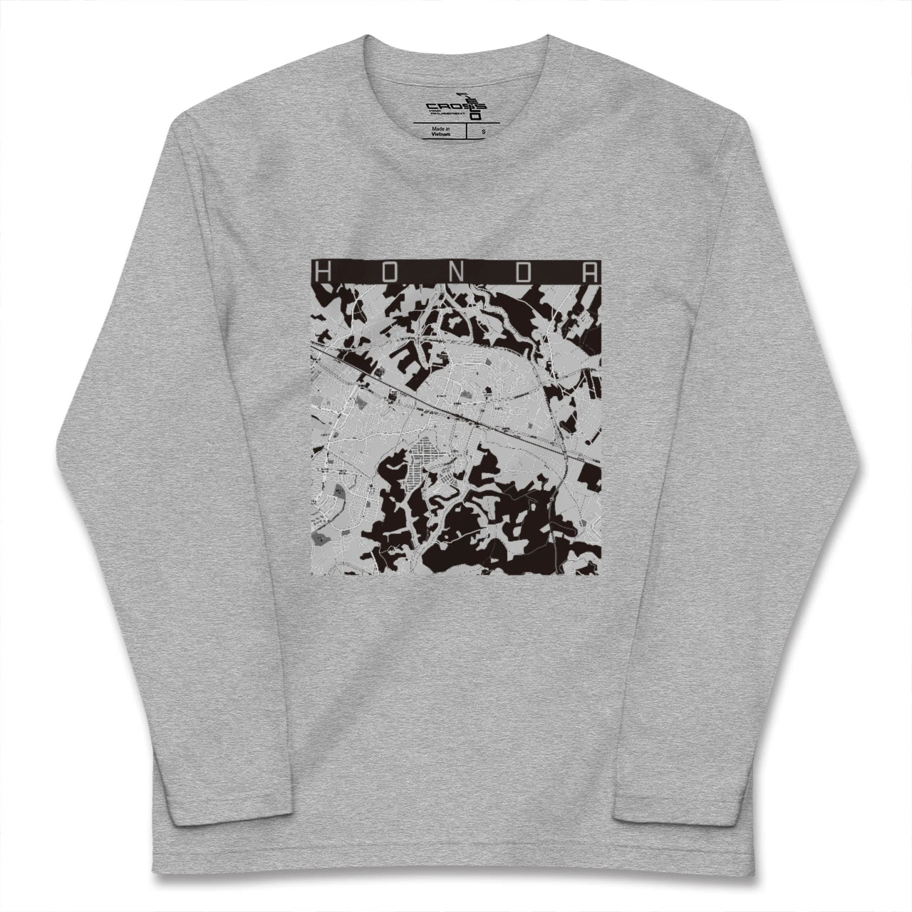 【誉田(千葉県)】地図柄ロングスリーブTシャツ