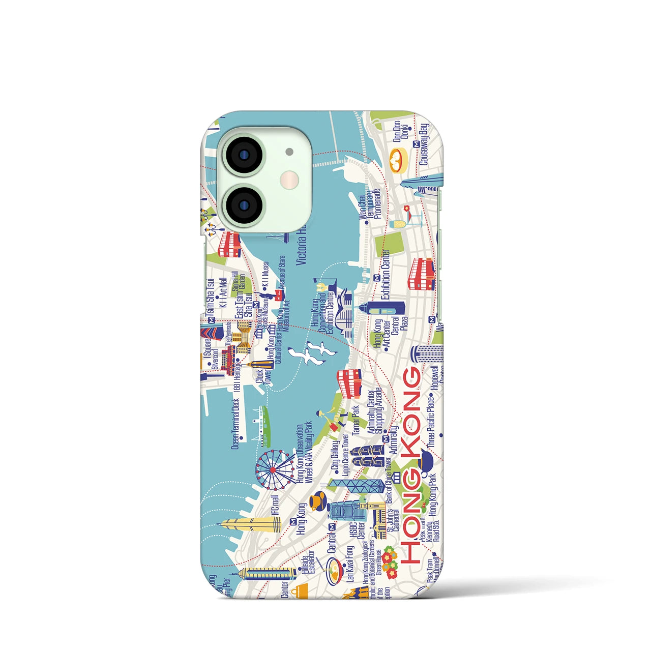 【香港】イラストマップiPhoneケース(バックカバータイプ)