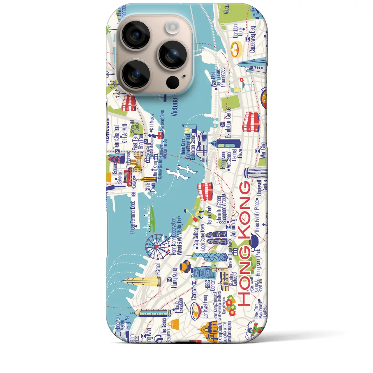 【香港】イラストマップiPhoneケース(バックカバータイプ)