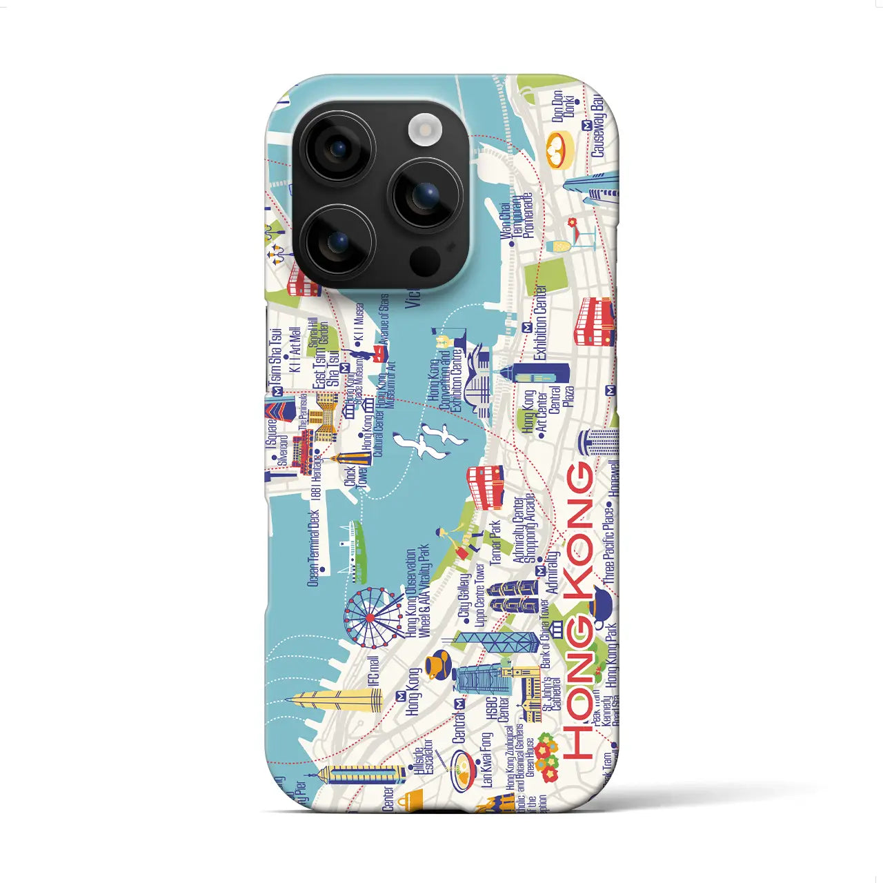 【香港】イラストマップiPhoneケース(バックカバータイプ)