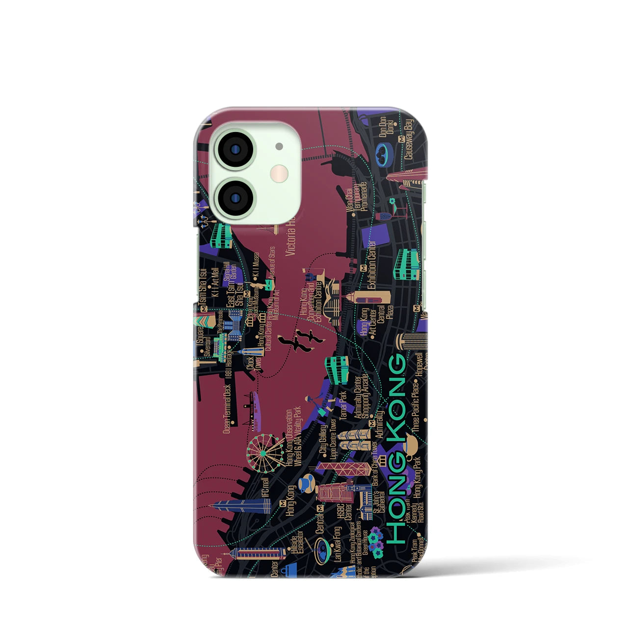 【香港】イラストマップiPhoneケース(バックカバータイプ)