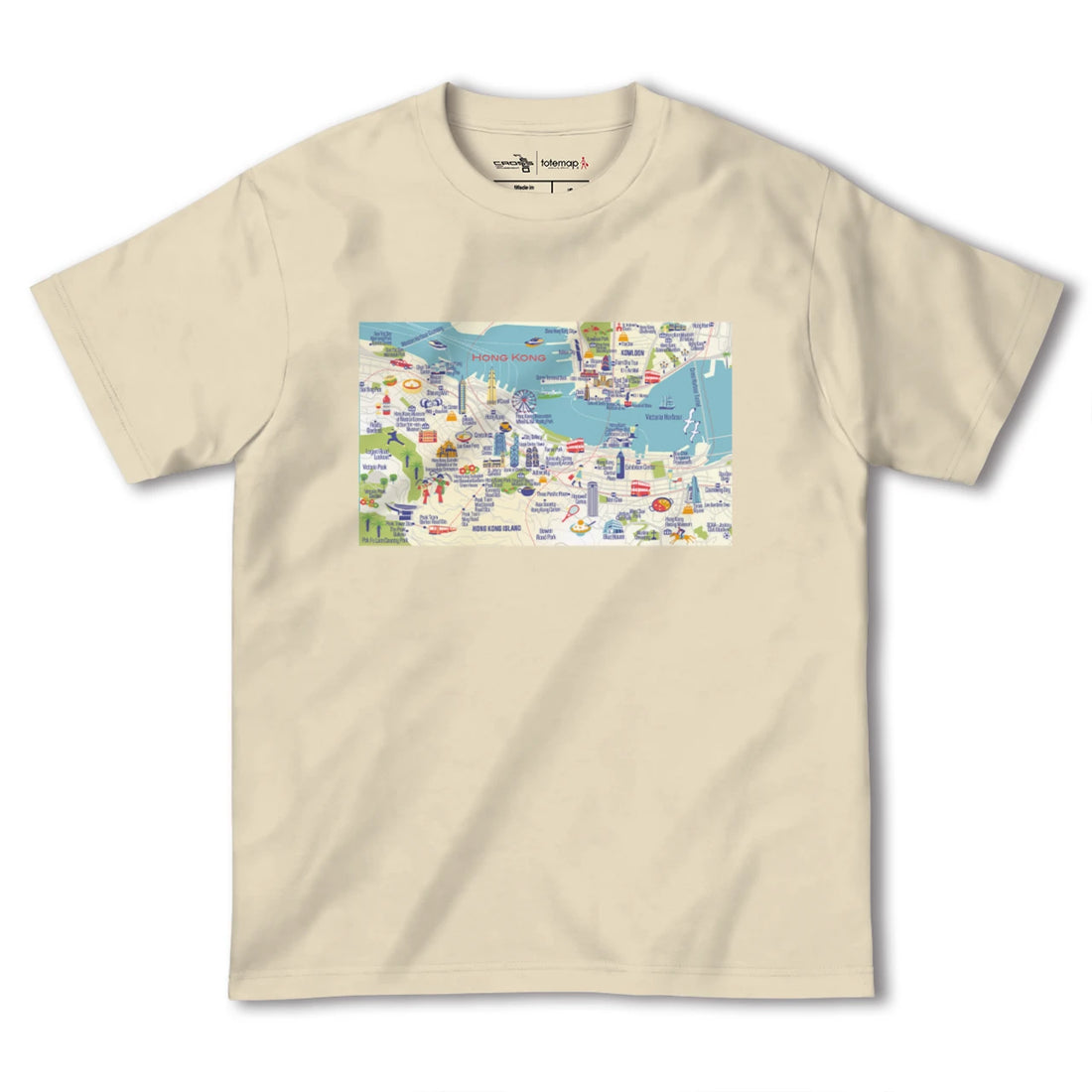 【香港(中華人民共和国)】イラストマップTシャツ