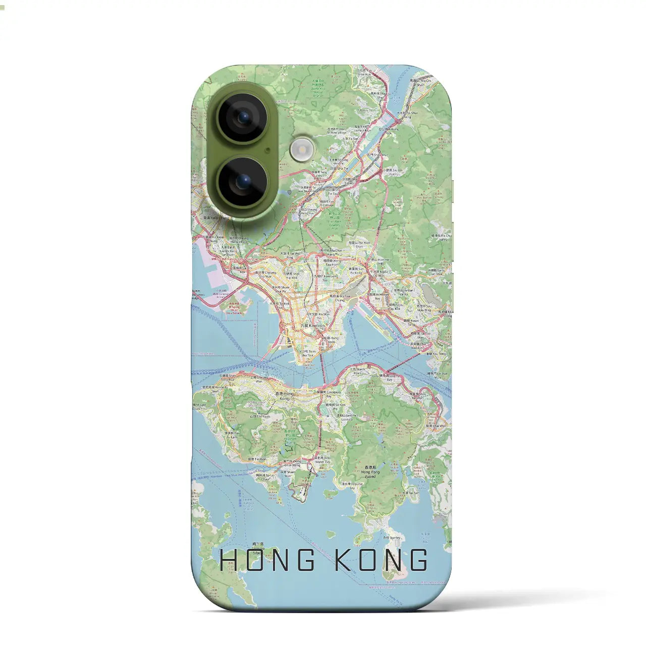 【香港(中華人民共和国)】地図柄iPhoneケース(バックカバータイプ)