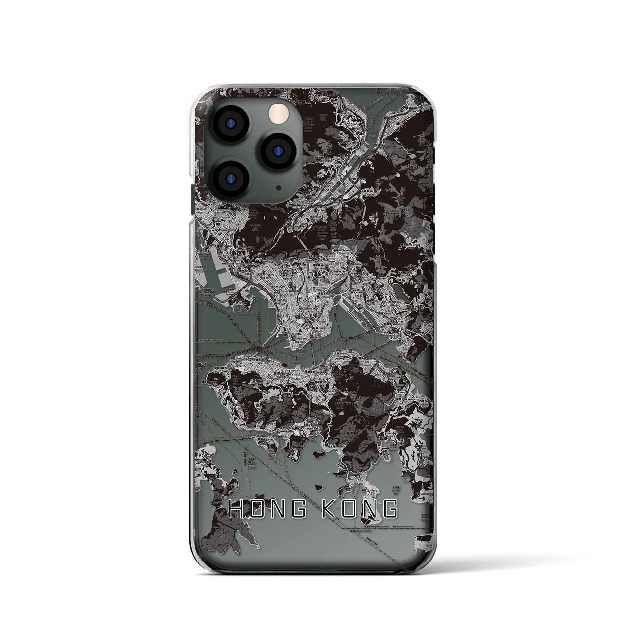 【香港(中華人民共和国)】地図柄iPhoneケース(クリアタイプ)