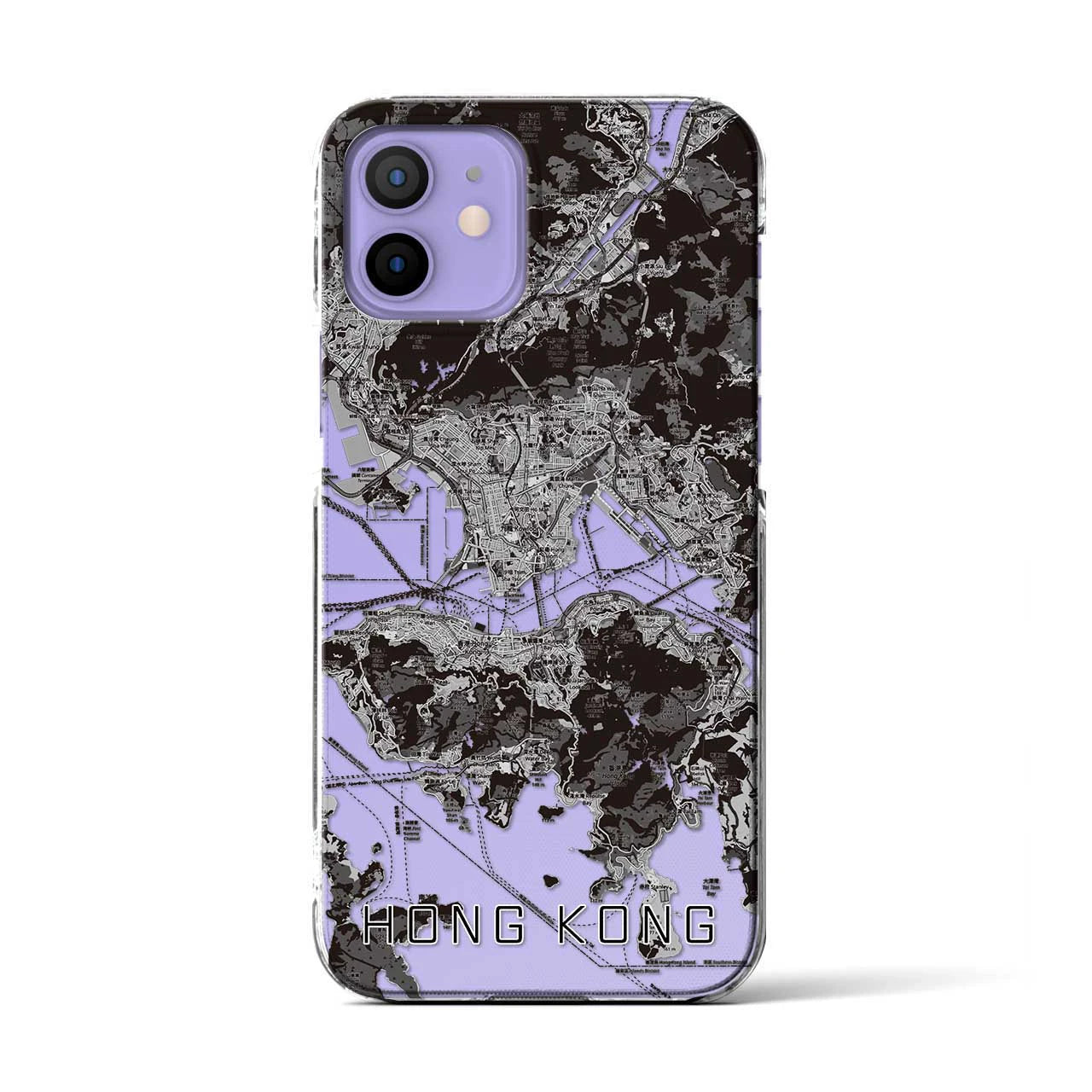 【香港(中華人民共和国)】地図柄iPhoneケース(クリアタイプ)