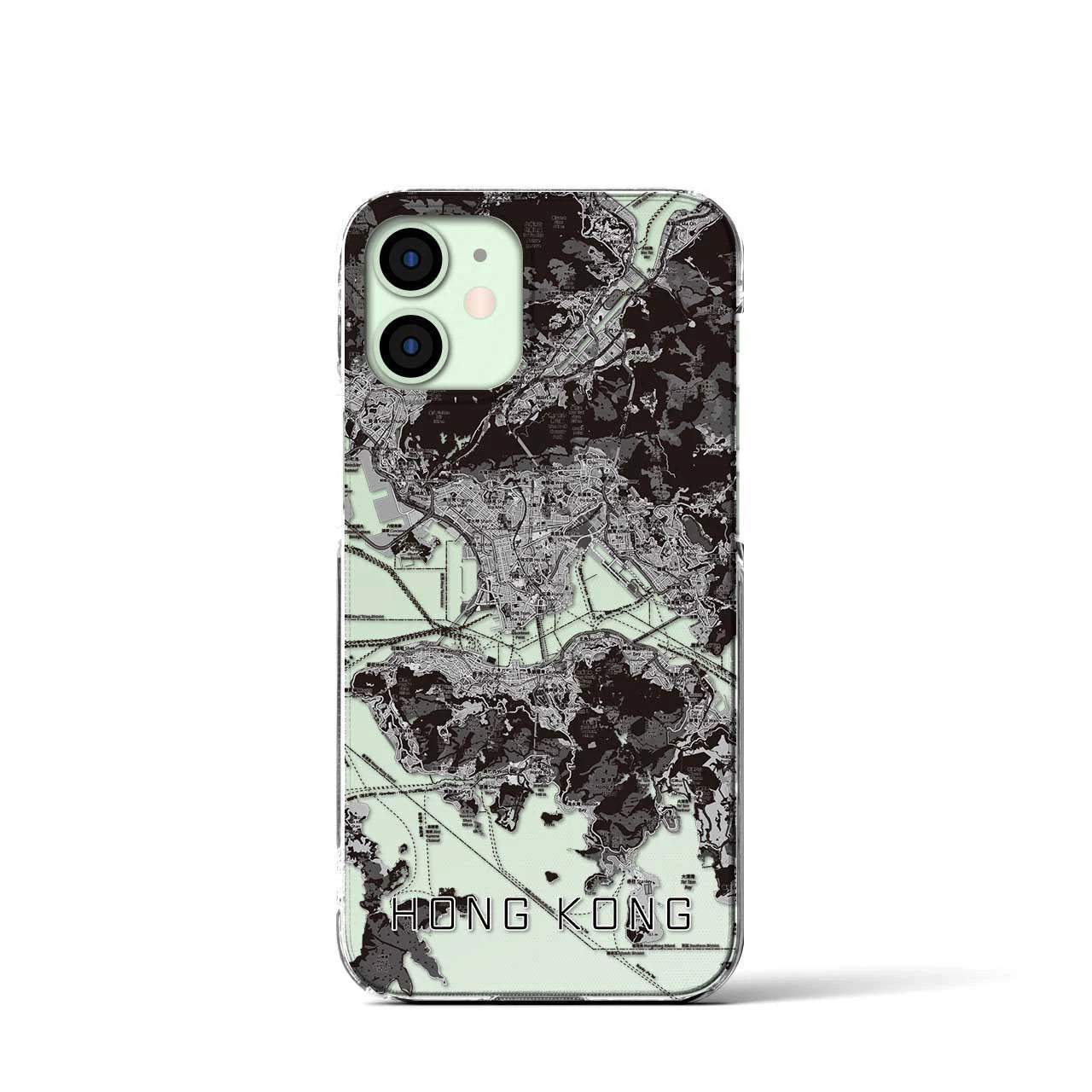 【香港(中華人民共和国)】地図柄iPhoneケース(クリアタイプ)