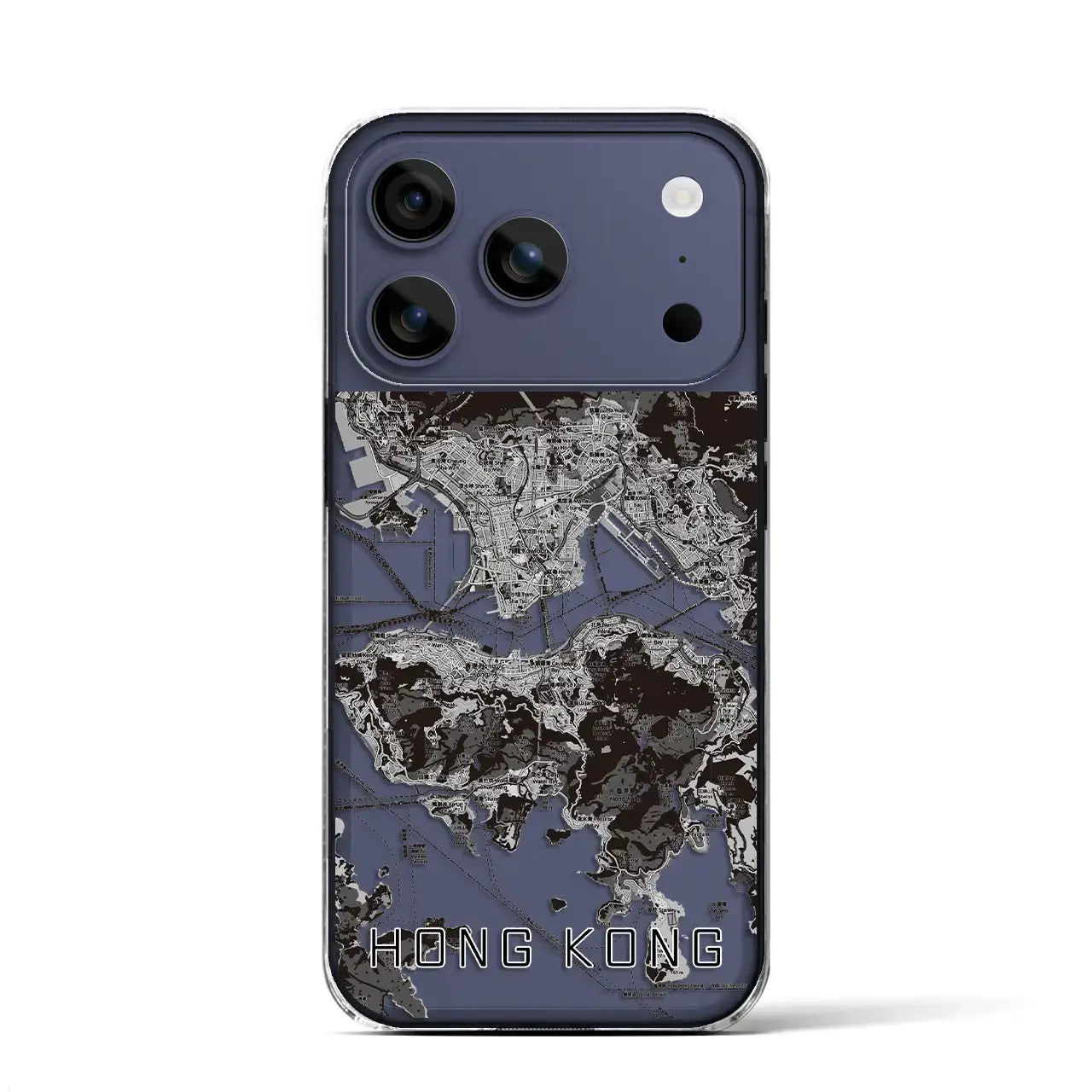 【香港(中華人民共和国)】地図柄iPhoneケース(クリアタイプ)
