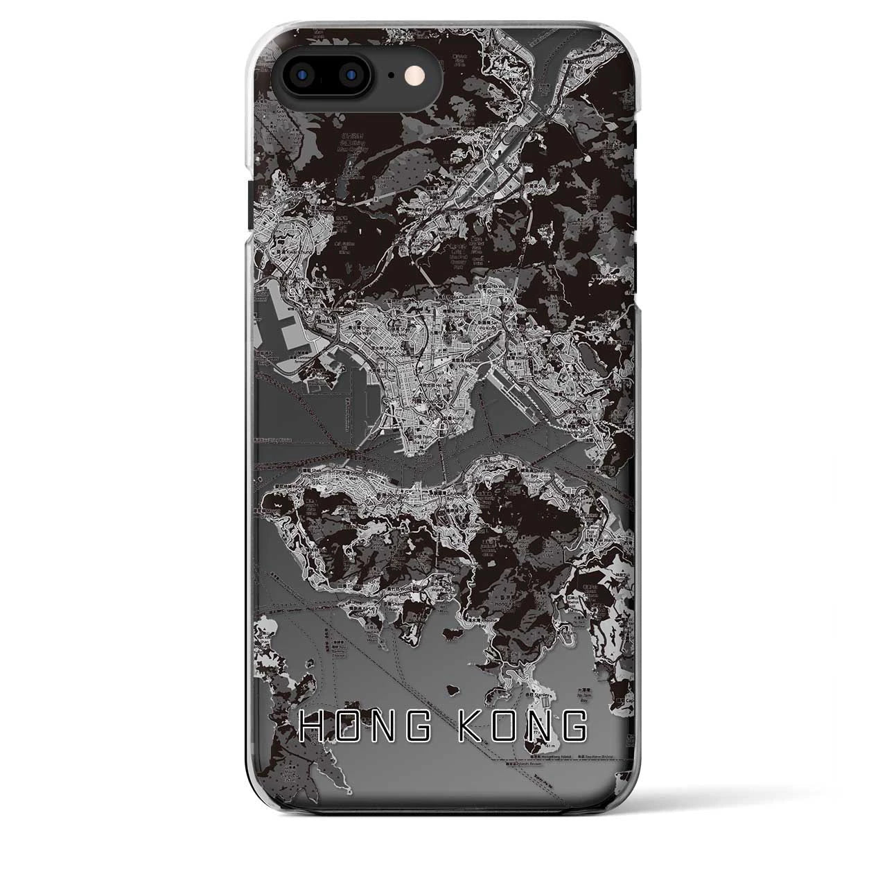 【香港(中華人民共和国)】地図柄iPhoneケース(クリアタイプ)