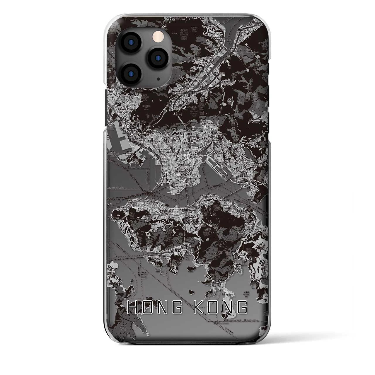 【香港(中華人民共和国)】地図柄iPhoneケース(クリアタイプ)