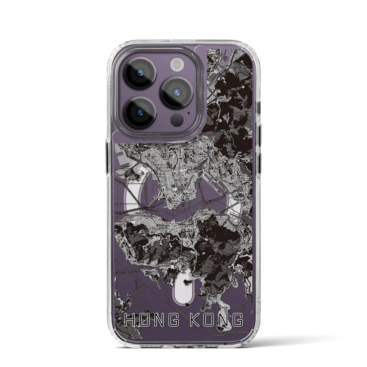 【香港(中華人民共和国)】地図柄iPhoneケース(MagSafeタイプ)