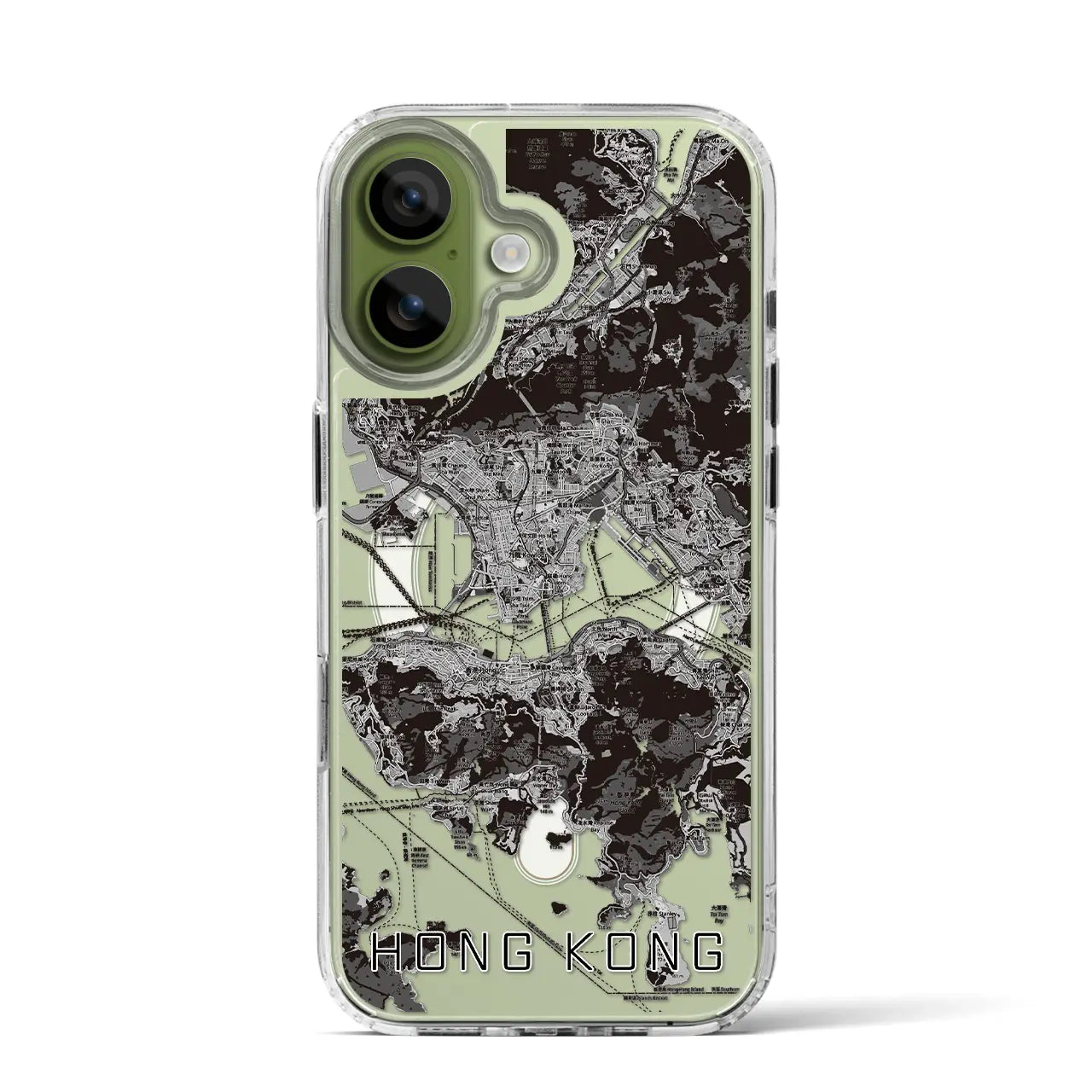 【香港(中華人民共和国)】地図柄iPhoneケース(MagSafeタイプ)