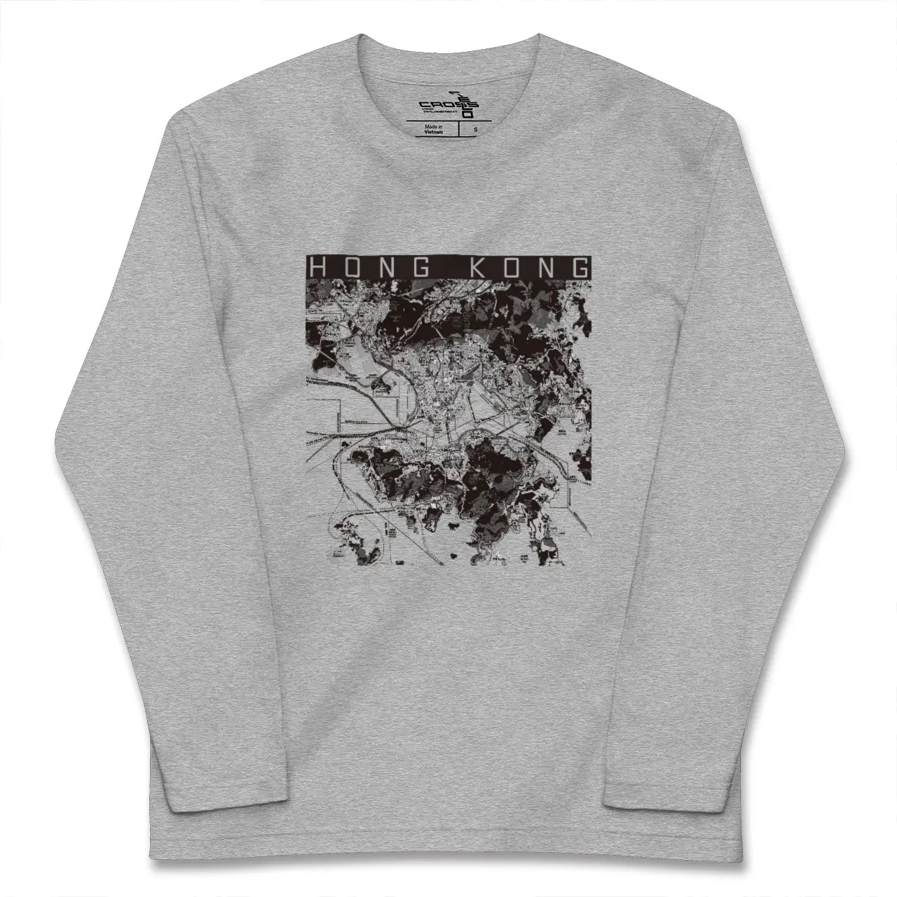 【香港(中華人民共和国)】地図柄ロングスリーブTシャツ