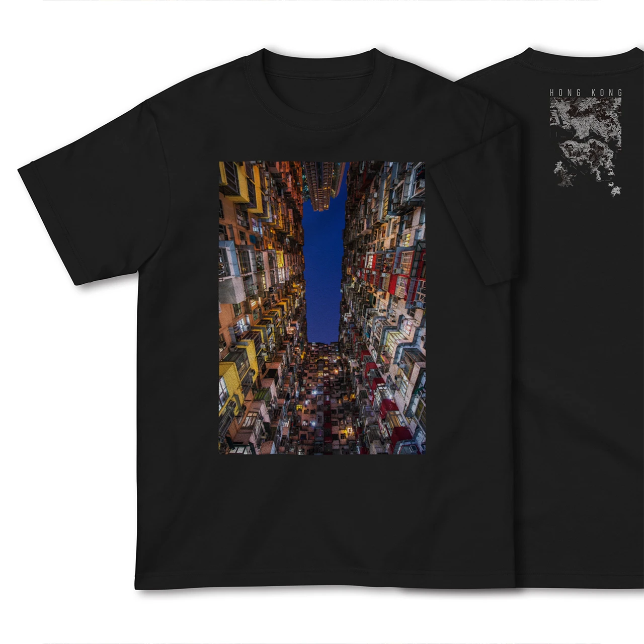 【香港(中華人民共和国)】Map World ハイクオリティTシャツ