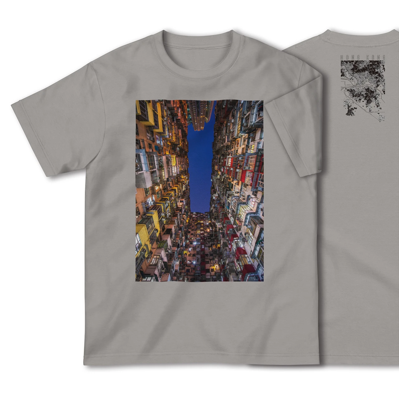 【香港(中華人民共和国)】Map World ハイクオリティTシャツ