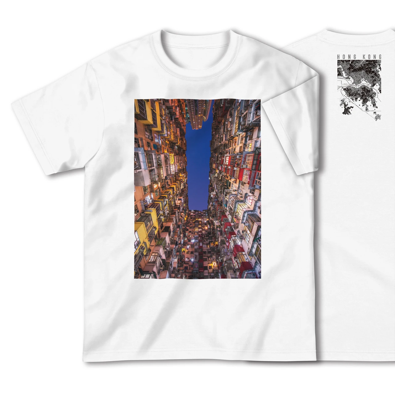 【香港(中華人民共和国)】Map World ハイクオリティTシャツ