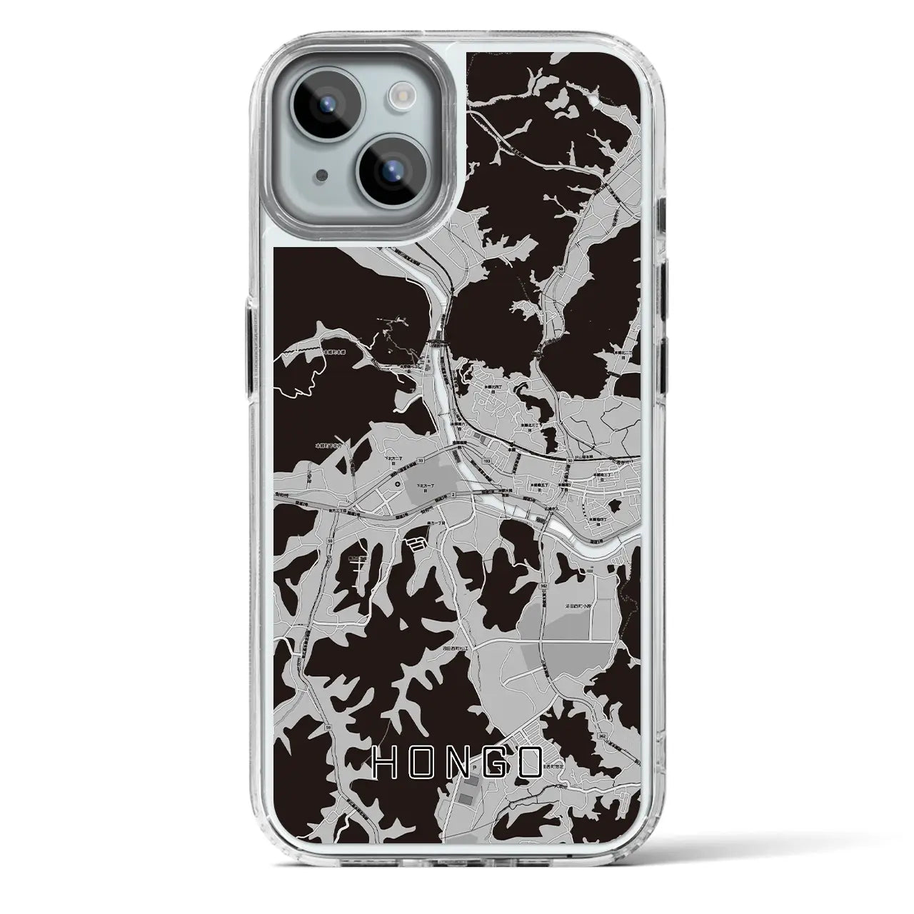 【本郷(広島県)】地図柄iPhoneケース(MagSafeタイプ)