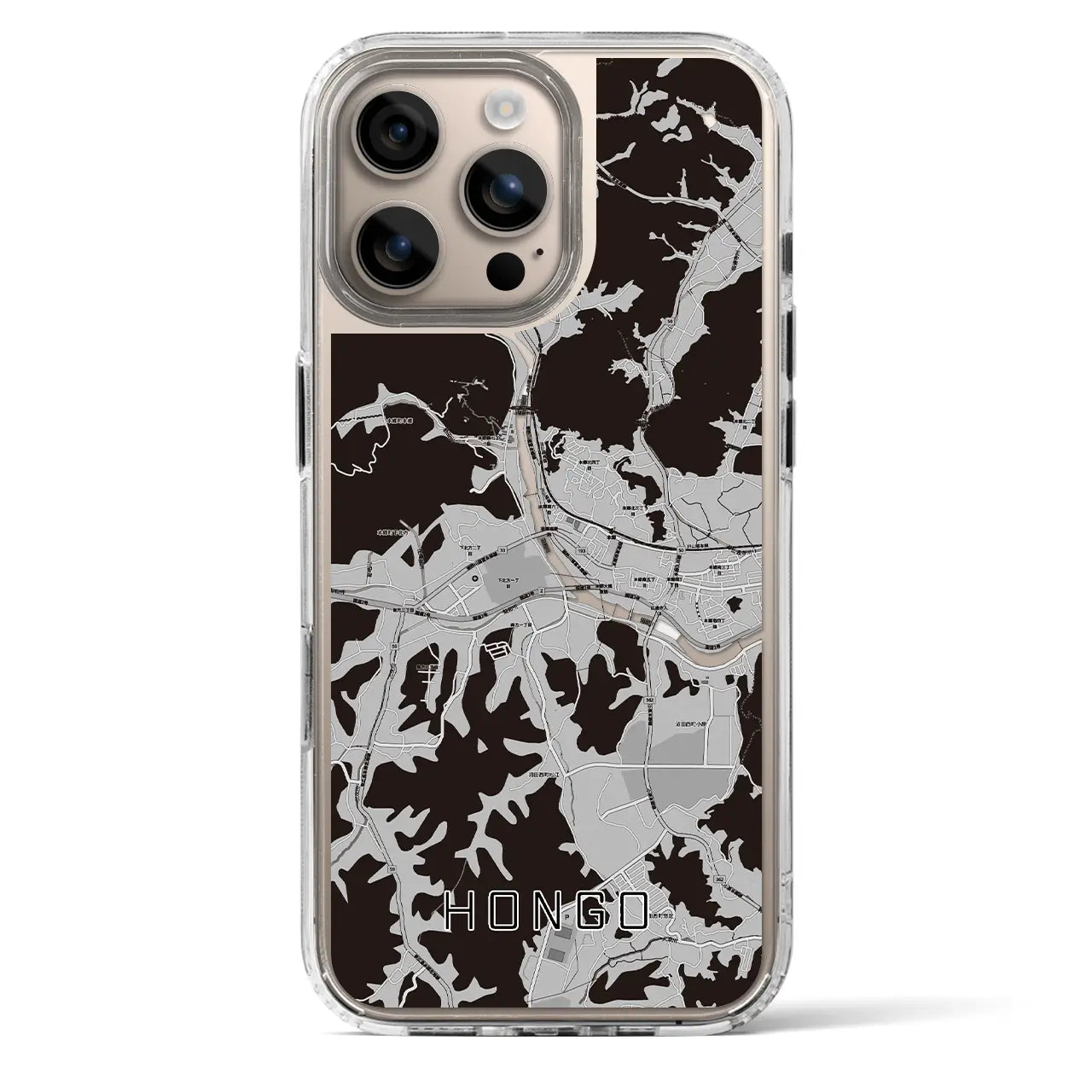 【本郷(広島県)】地図柄iPhoneケース(MagSafeタイプ)