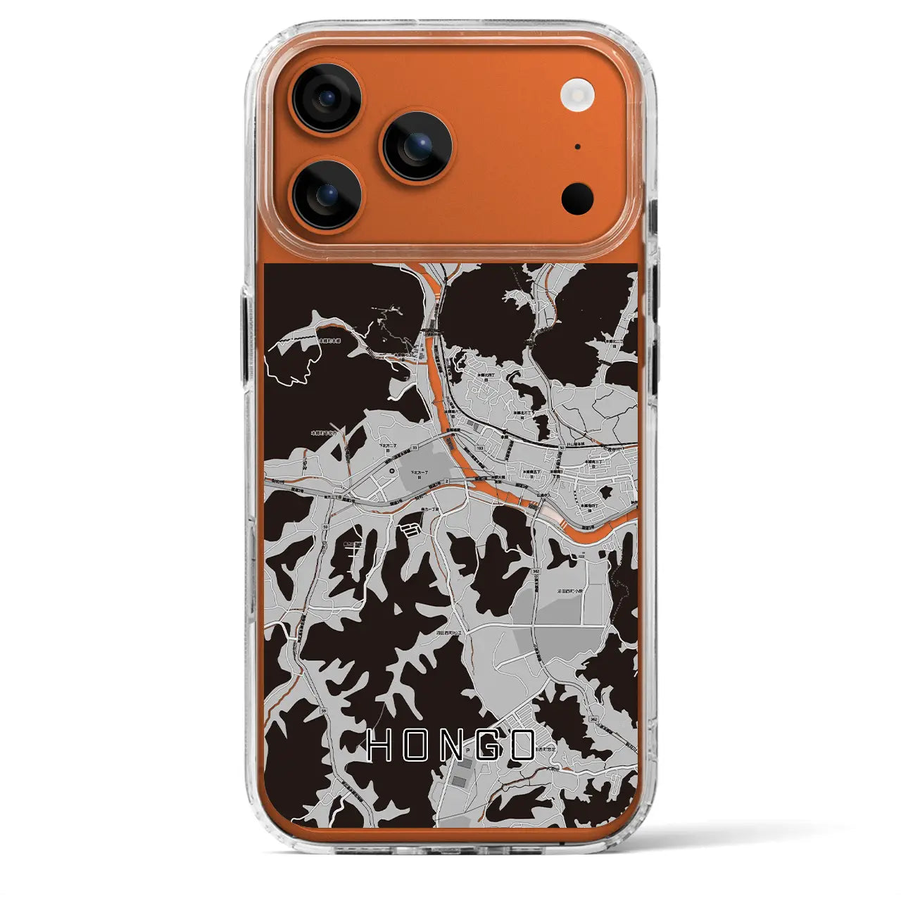 【本郷(広島県)】地図柄iPhoneケース(MagSafeタイプ)