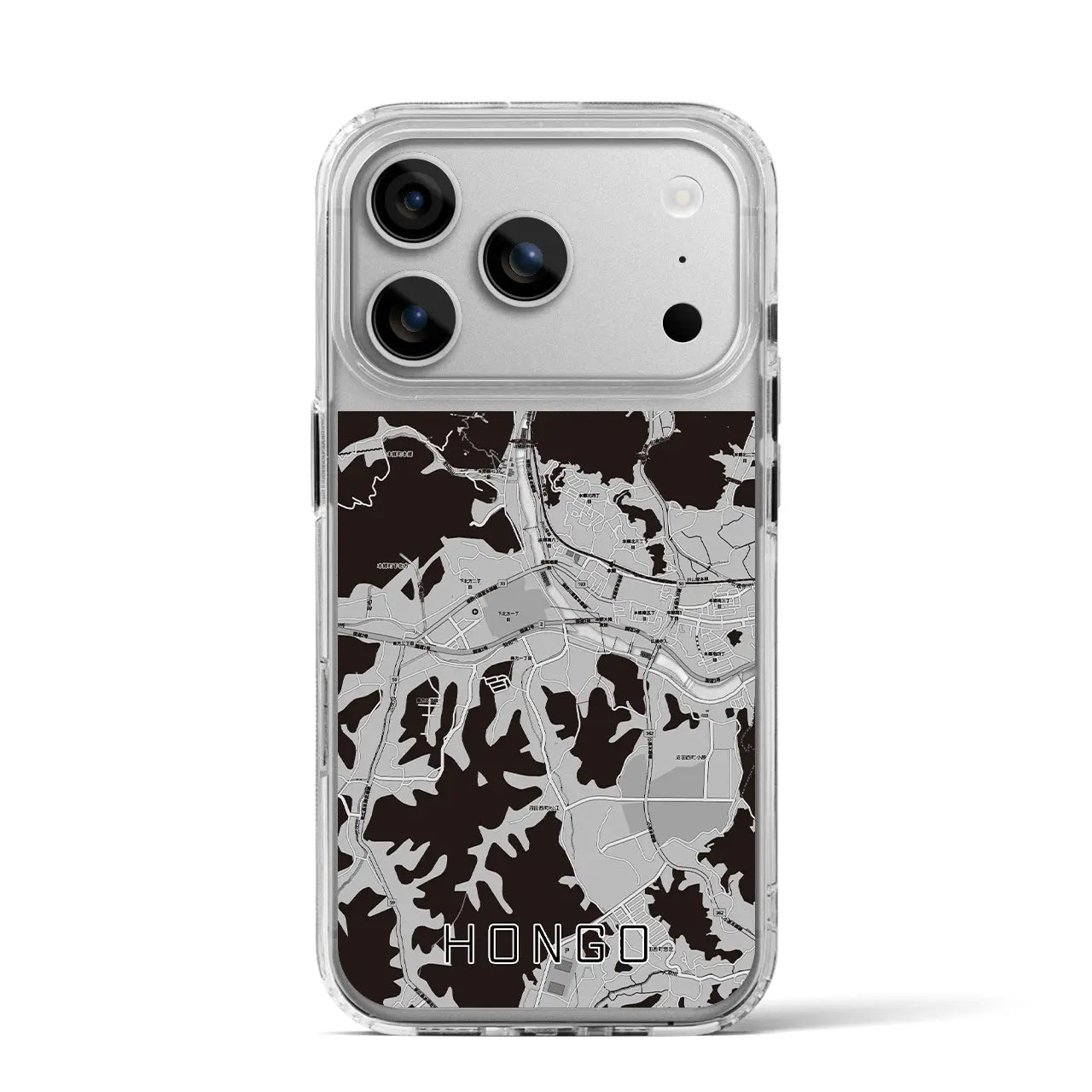 【本郷(広島県)】地図柄iPhoneケース(MagSafeタイプ)