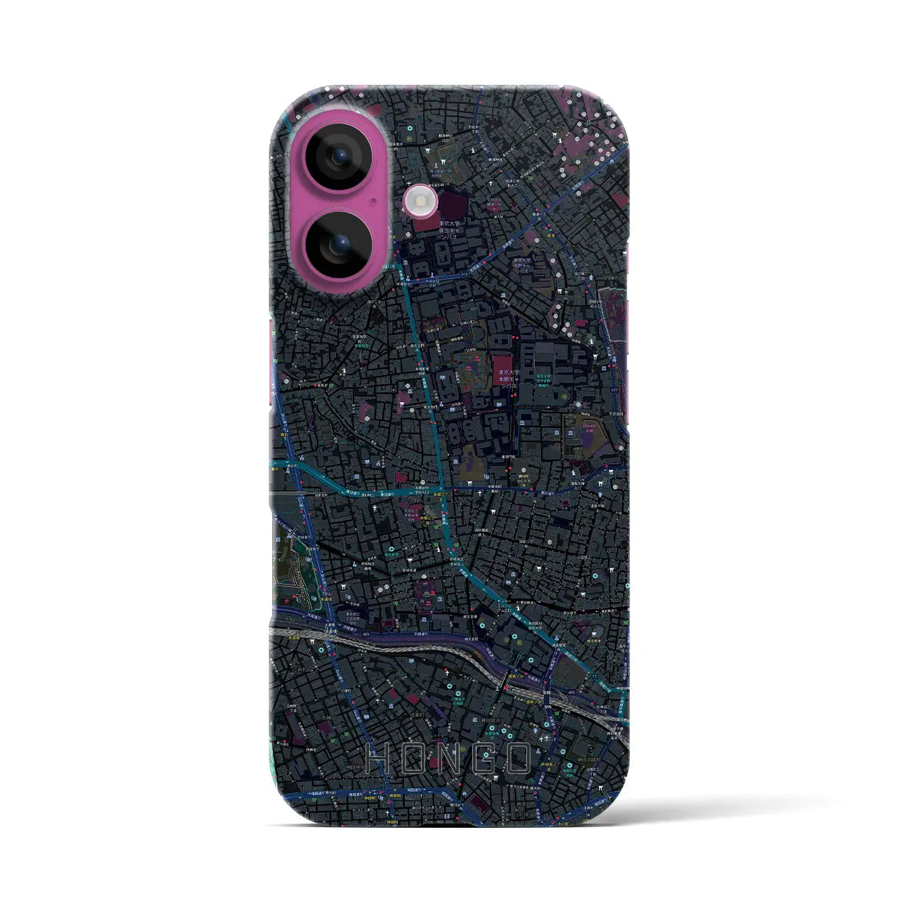 【本郷(東京都)】地図柄iPhoneケース(バックカバータイプ)