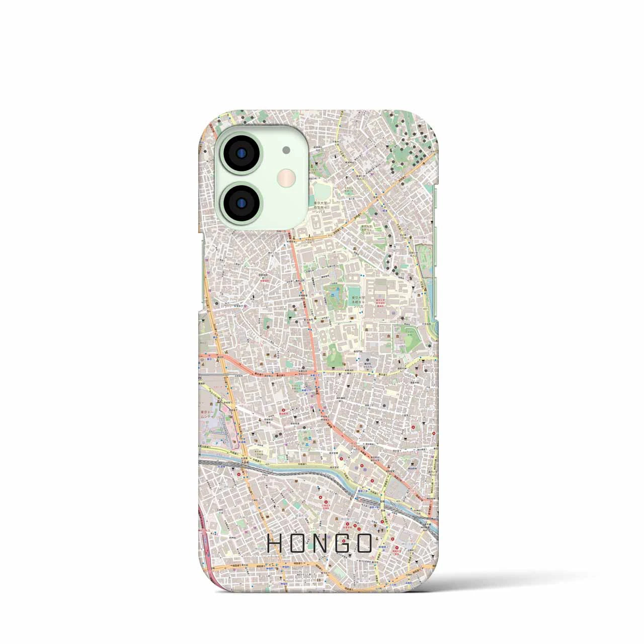 【本郷(東京都)】地図柄iPhoneケース(バックカバータイプ)