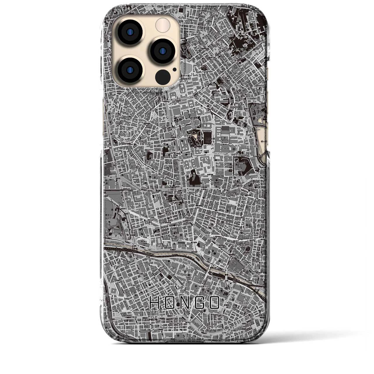 【本郷(東京都)】地図柄iPhoneケース(クリアタイプ)