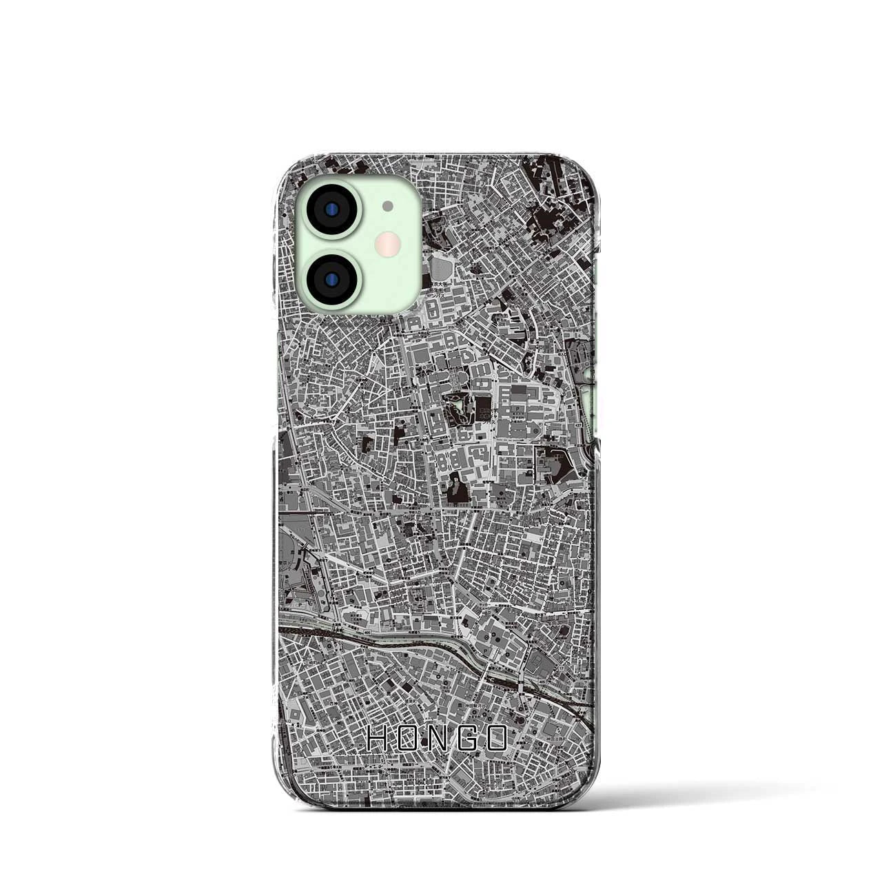 【本郷(東京都)】地図柄iPhoneケース(クリアタイプ)