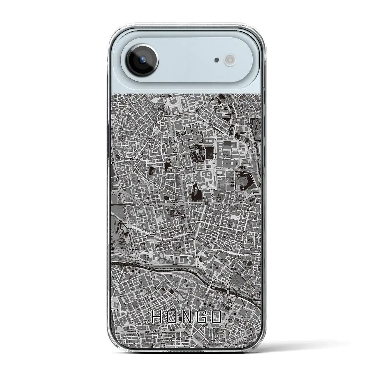 【本郷(東京都)】地図柄iPhoneケース(クリアタイプ)