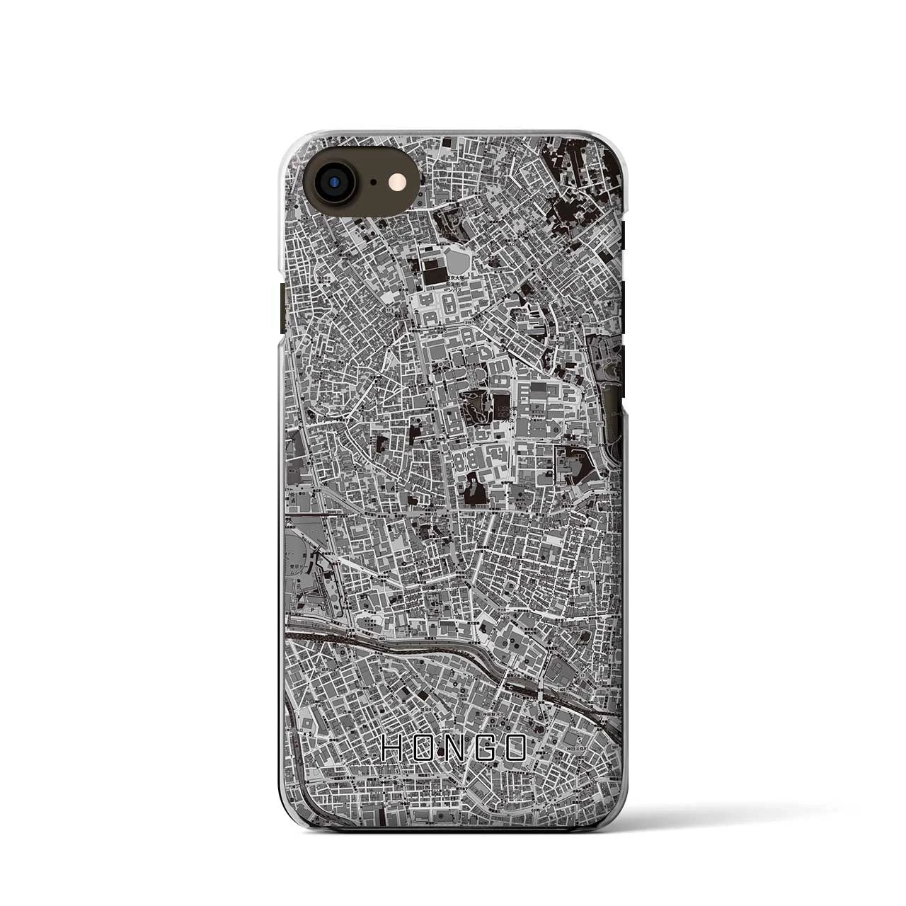 【本郷(東京都)】地図柄iPhoneケース(クリアタイプ)